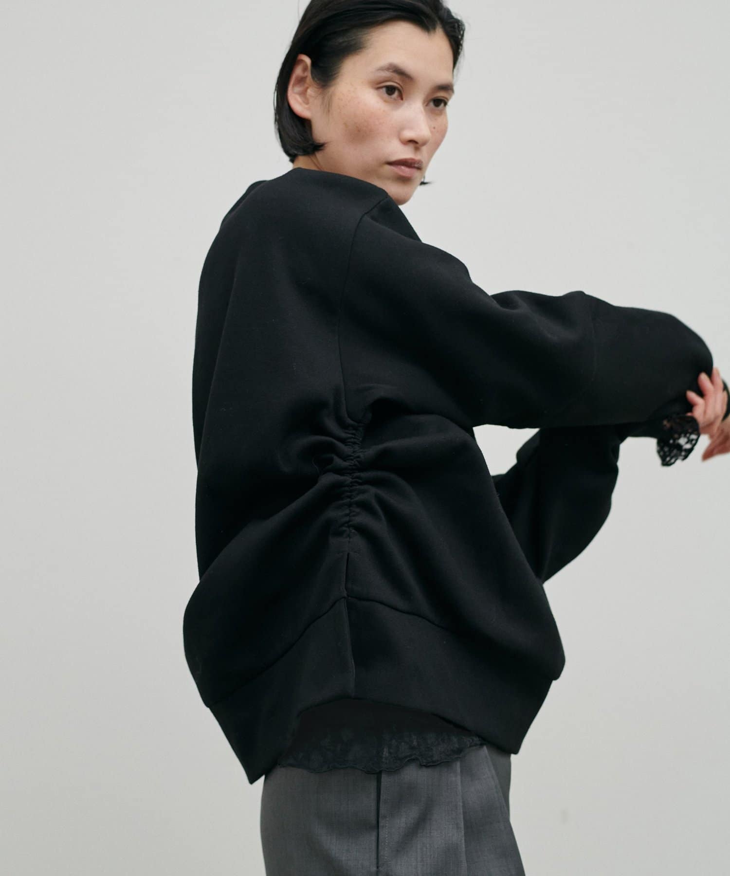 LARUTA(ラルータ) ダンボールニットデザインプルオーバー