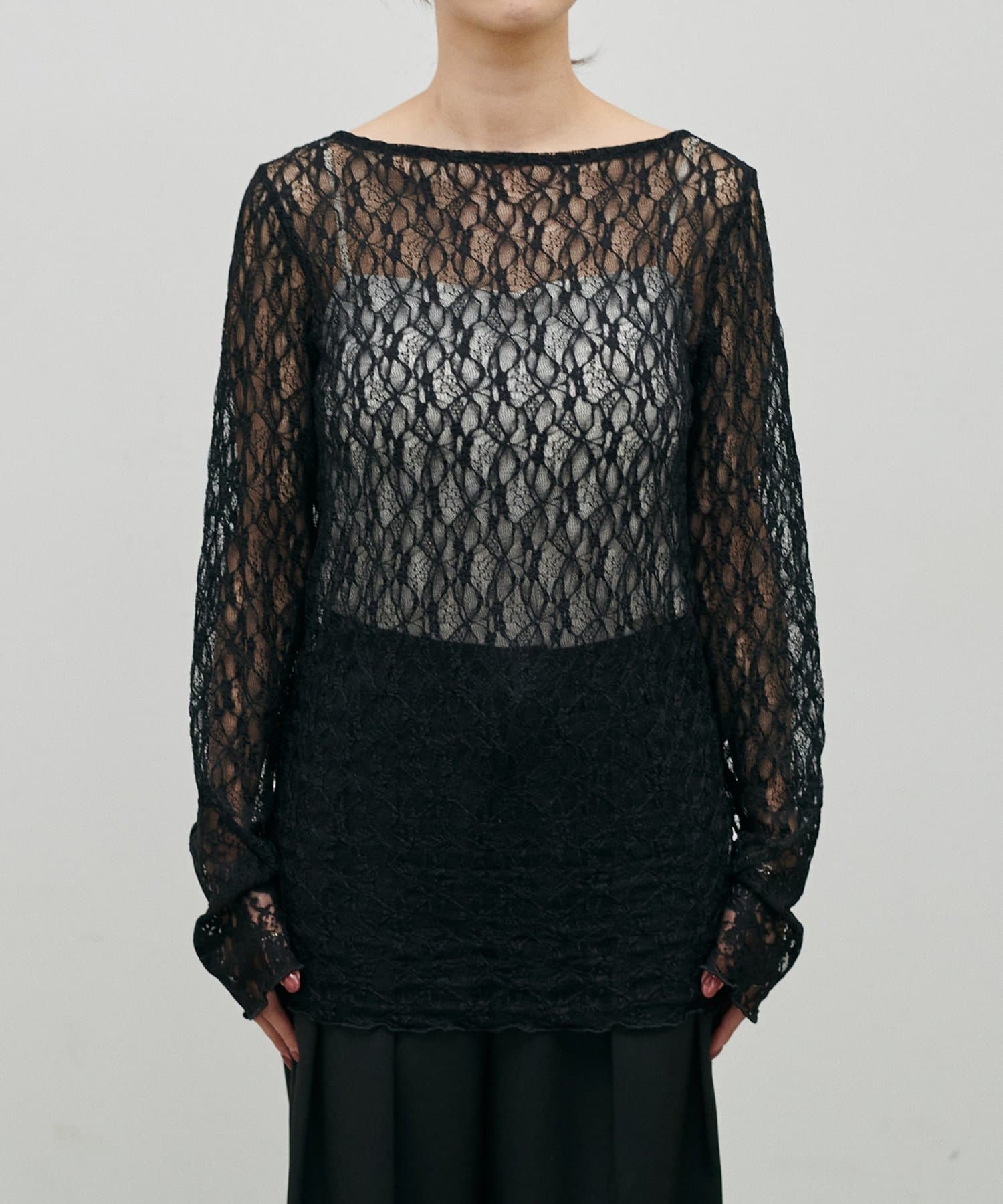 LARUTA(ラルータ) MIXレース切替プルオーバー