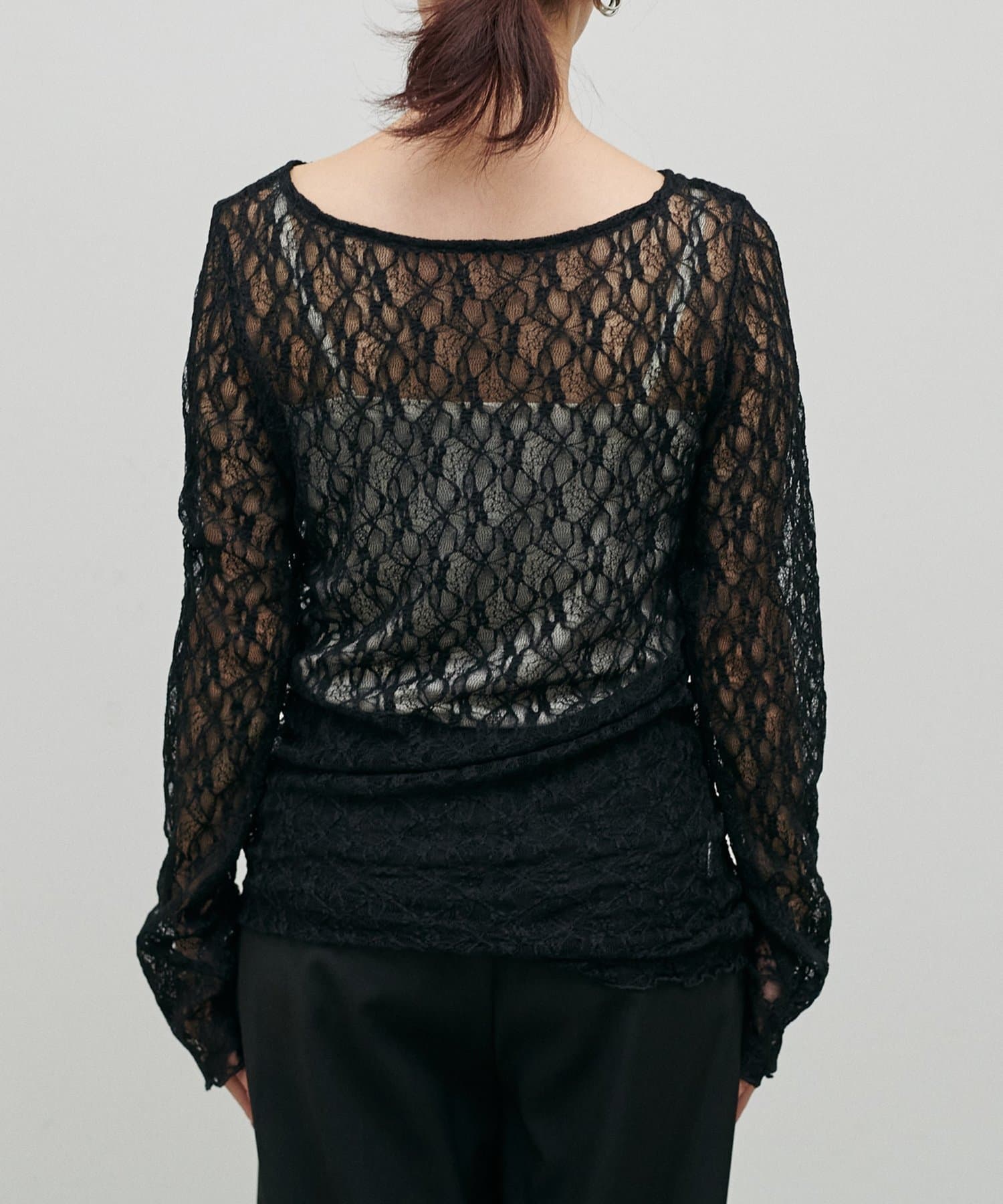 LARUTA(ラルータ) MIXレース切替プルオーバー