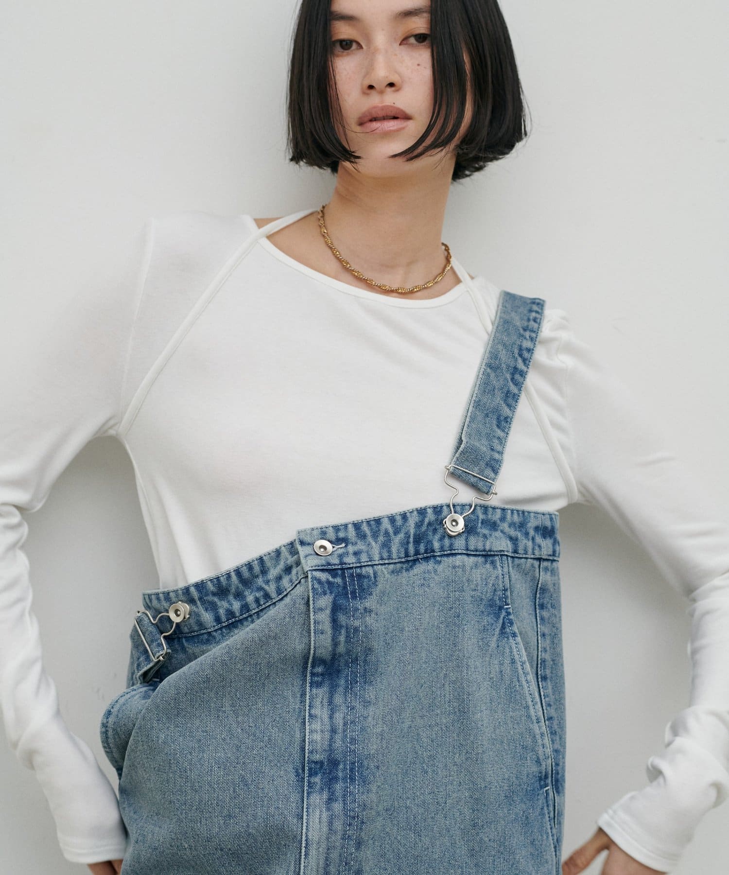 LARUTA(ラルータ) ホルターネック風トロモチカットソー