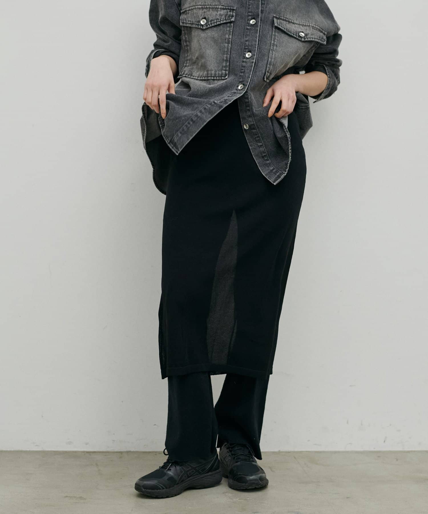 LARUTA(ラルータ) ドッキングニットスカパン