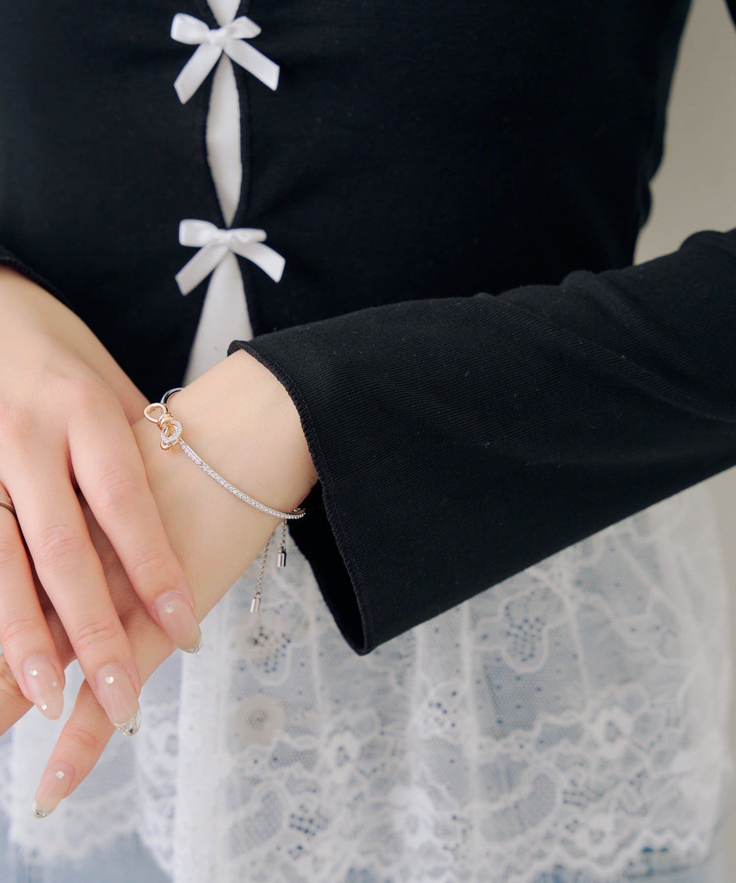 Remind me and forever(リマインドミーアンドフォーエバー) 裾レースドッキングプルオーバー