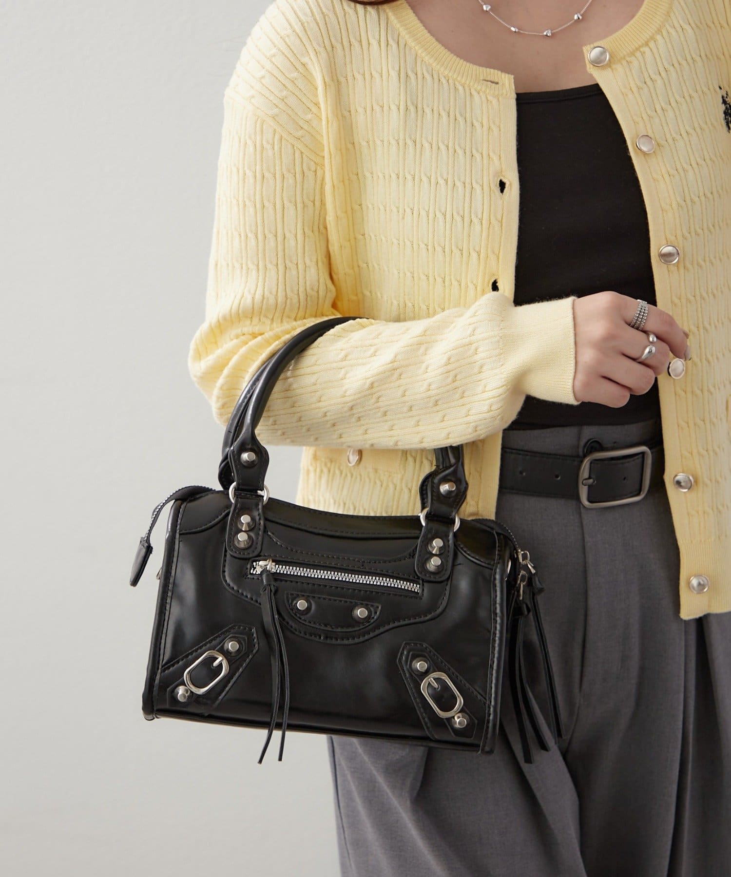 Remind me and forever(リマインドミーアンドフォーエバー) スタッズデザインミニ2WAYバッグ