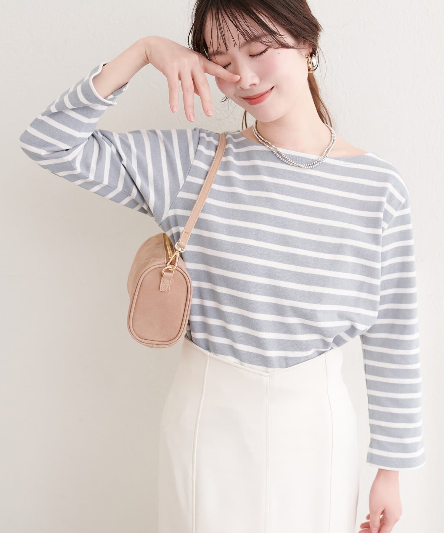 natural couture(ナチュラルクチュール) 便利なベーシックボーダーT