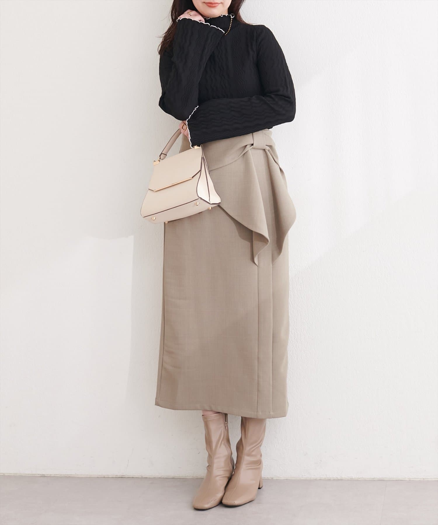 natural couture(ナチュラルクチュール) プチハイメローニット