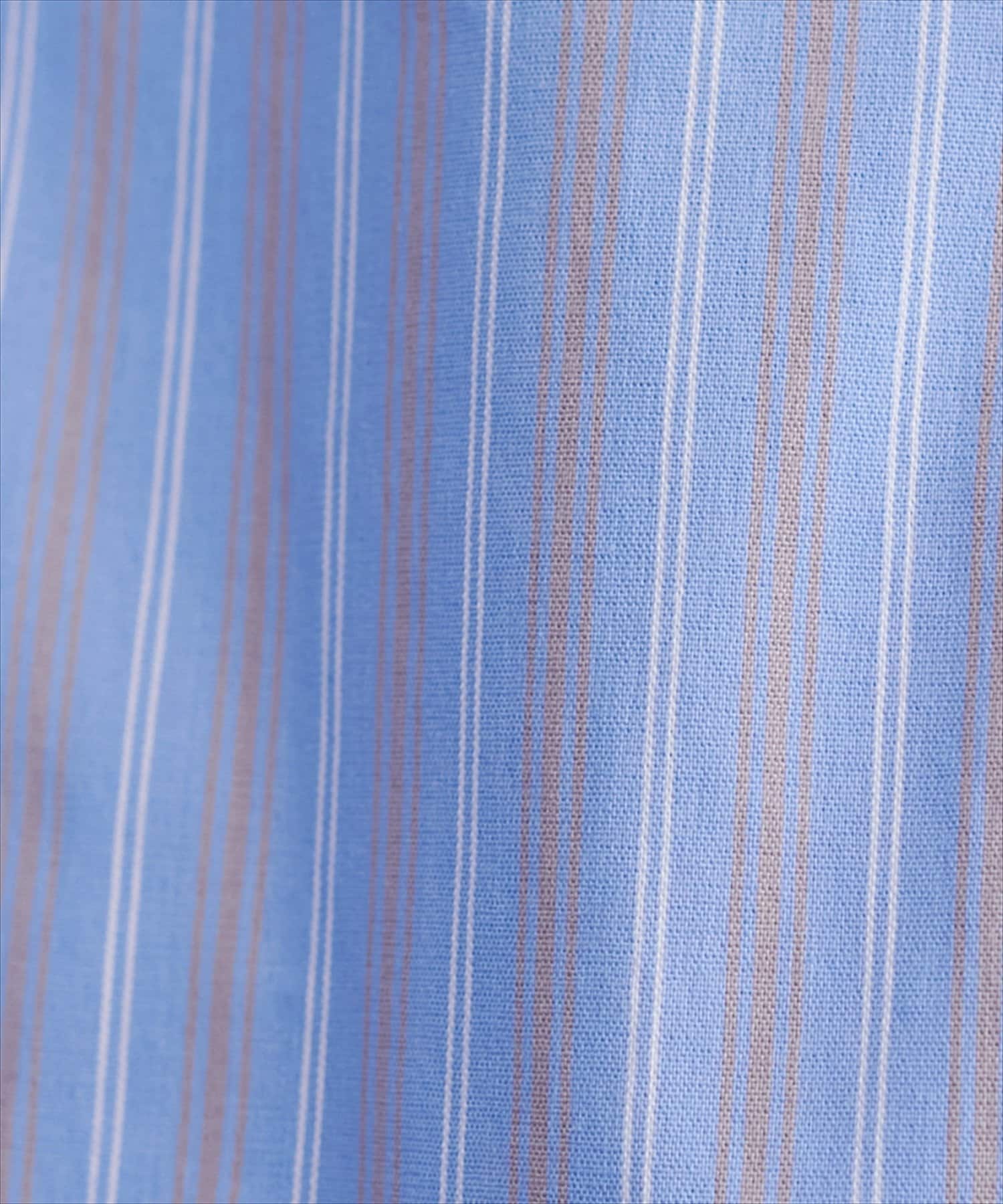 natural couture(ナチュラルクチュール) サイドリボンストライプシャツ