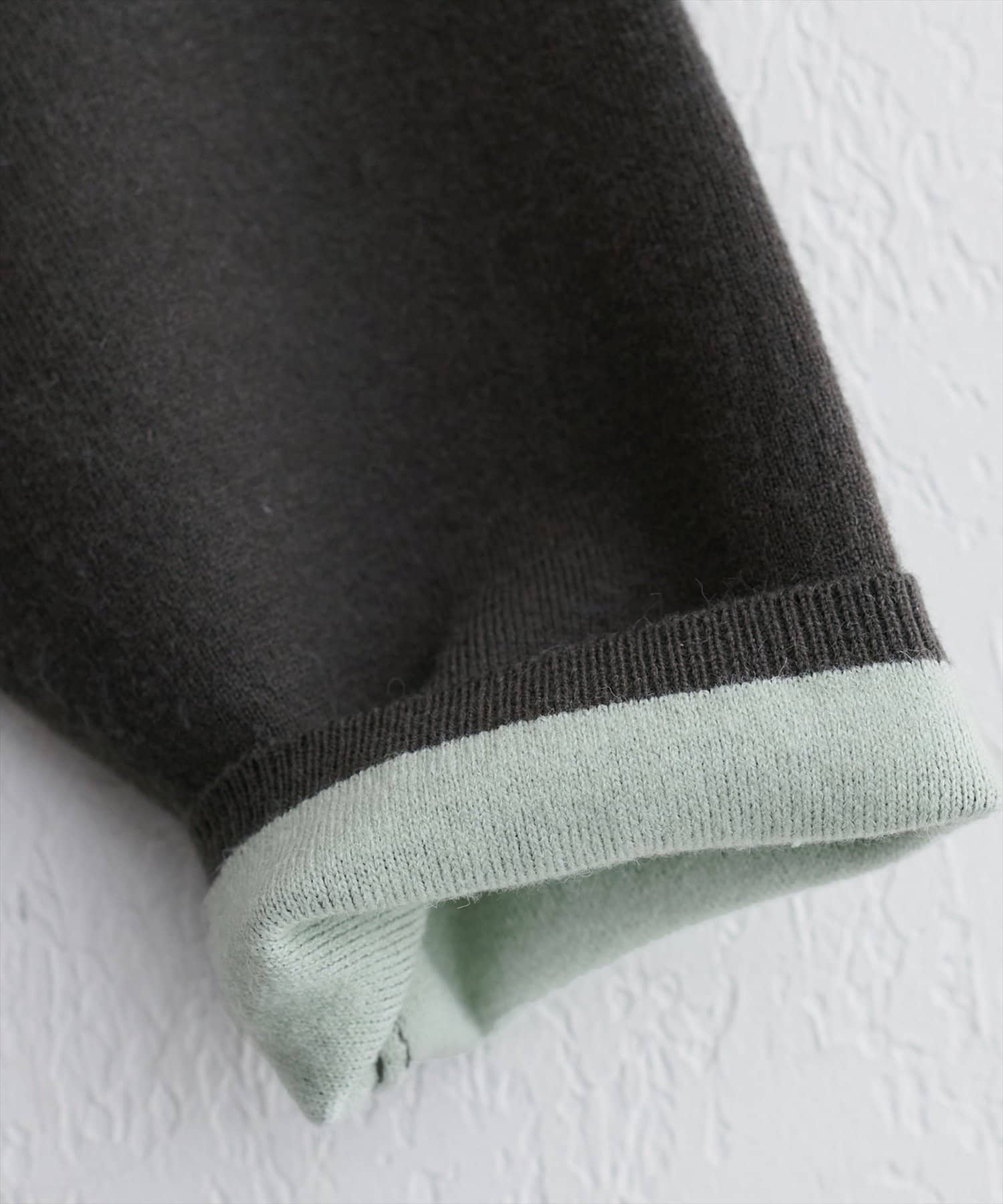 natural couture(ナチュラルクチュール) Wフェイス裾口ラウンドニットプルオーバー