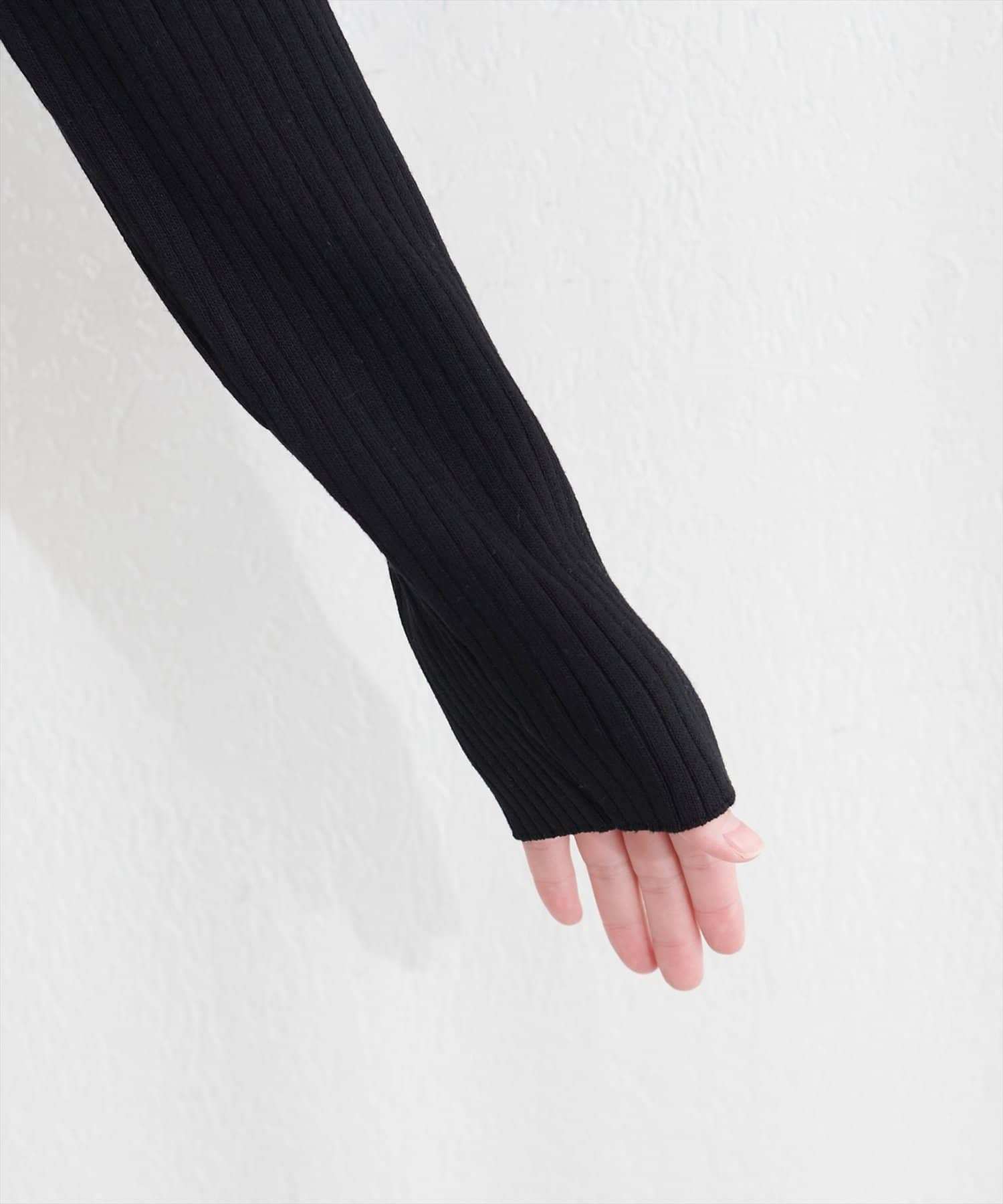 natural couture(ナチュラルクチュール) 異素材ペプラムニット