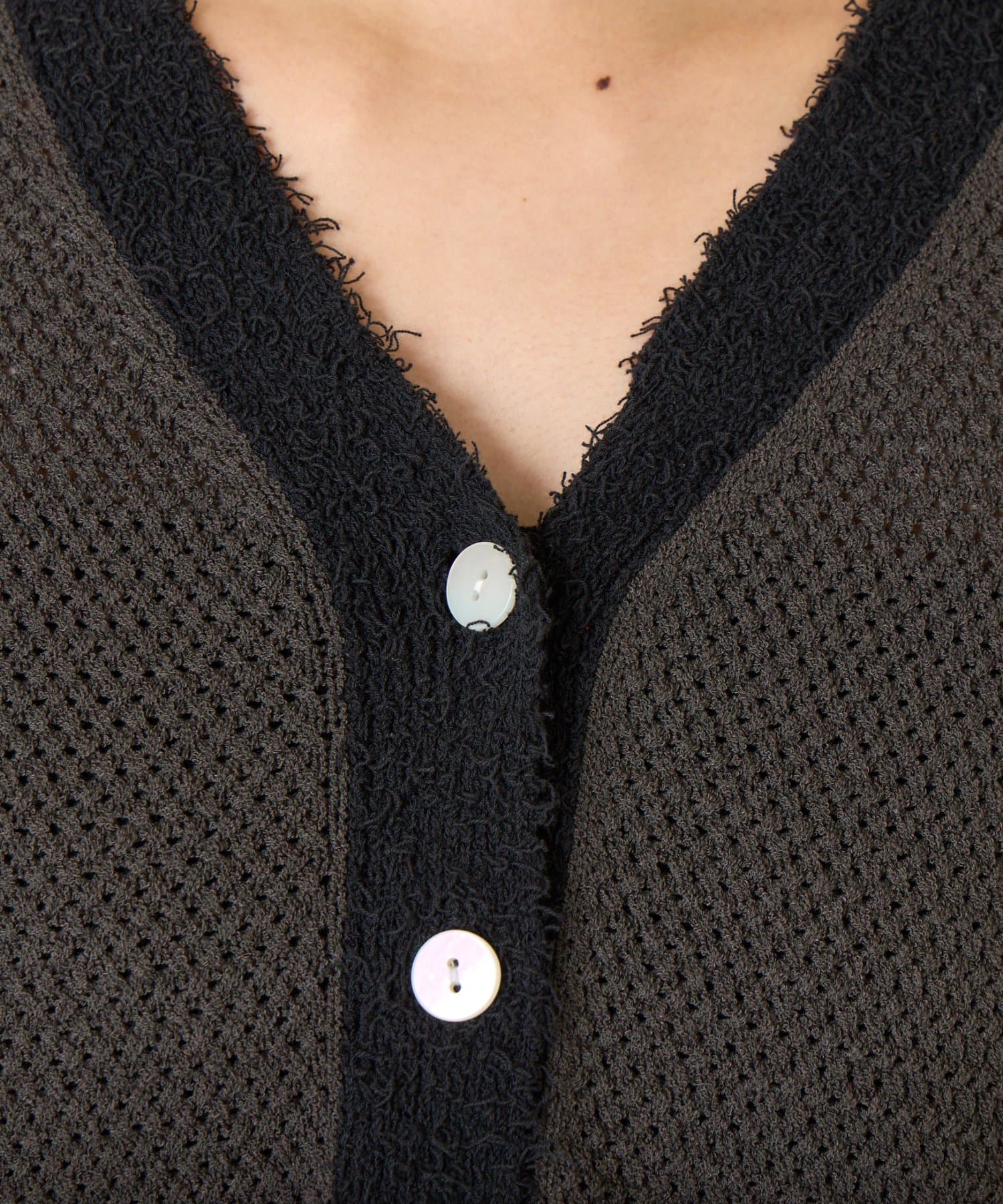 Jena　espace merveilleux(ジェナ　エスパスメルヴェイユ) 【羽織るだけ映え】ファンシーヤーンニットカーディガン