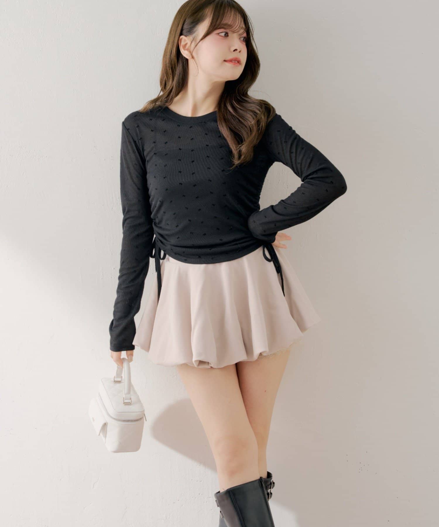 Chico(チコ) レイヤードバルーンミニスカート