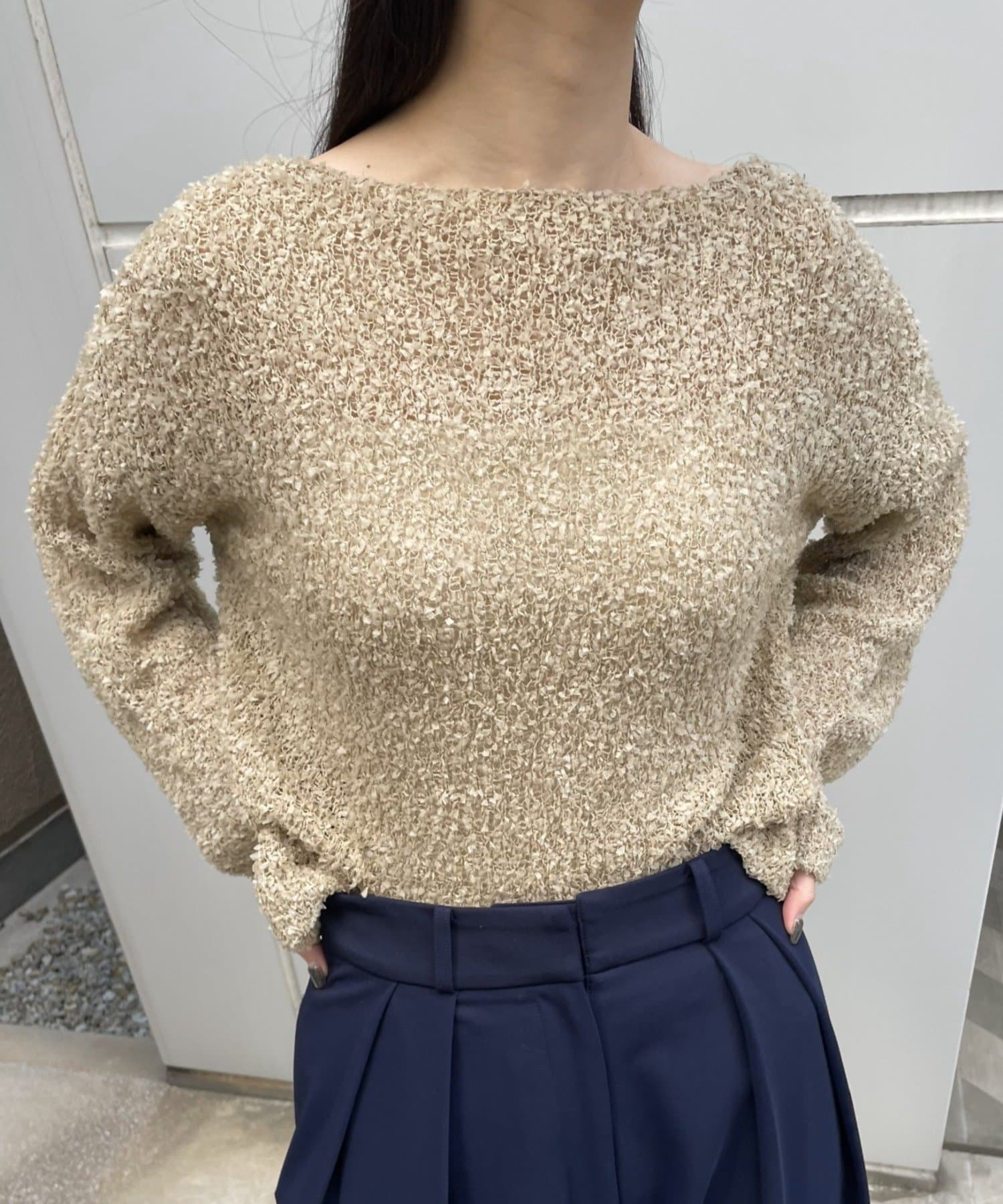 gemeil(ジェムイル) 2WAYギャザーニット（LA-340）