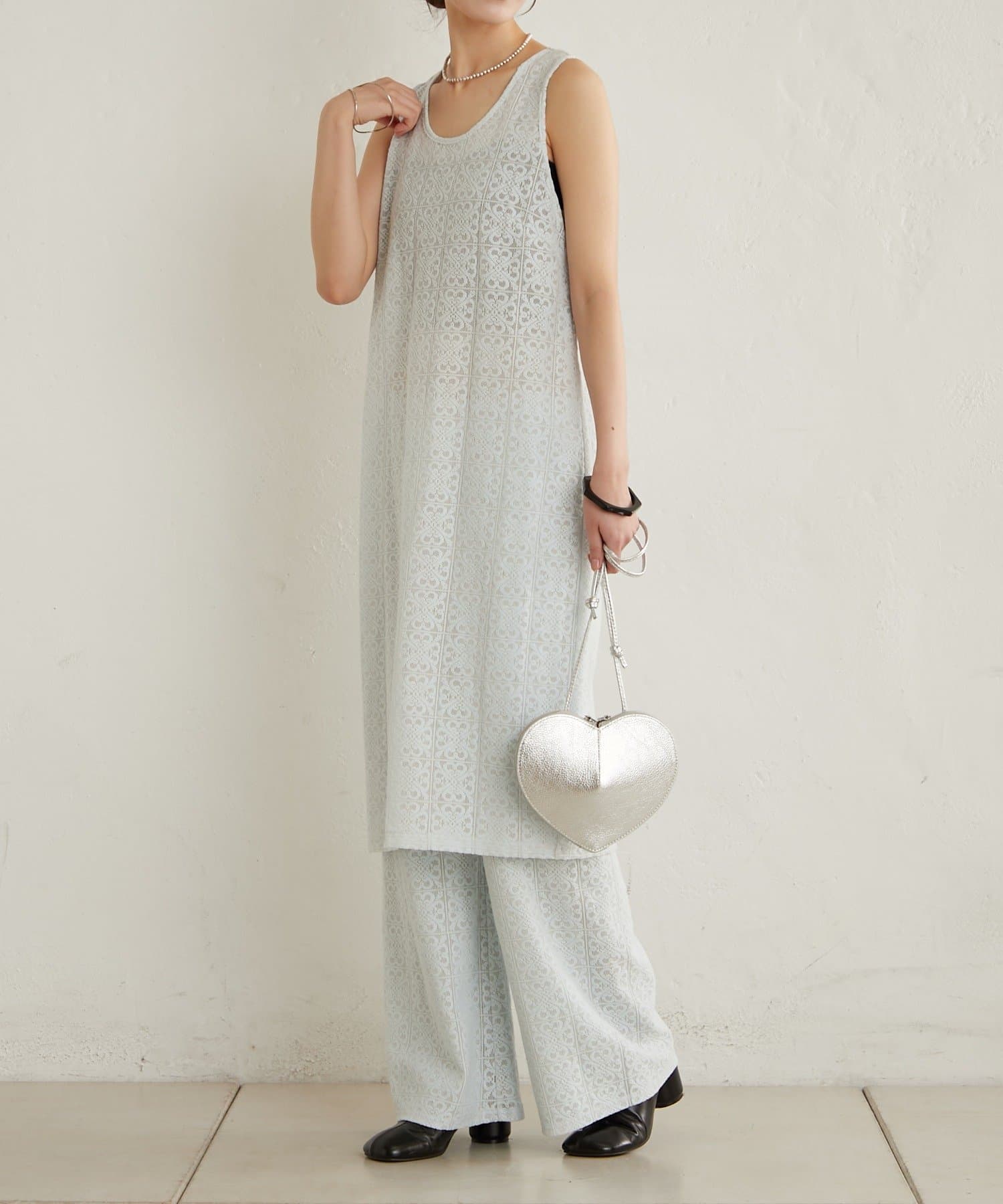 Omekashi(オメカシ) レースタンクワンピース