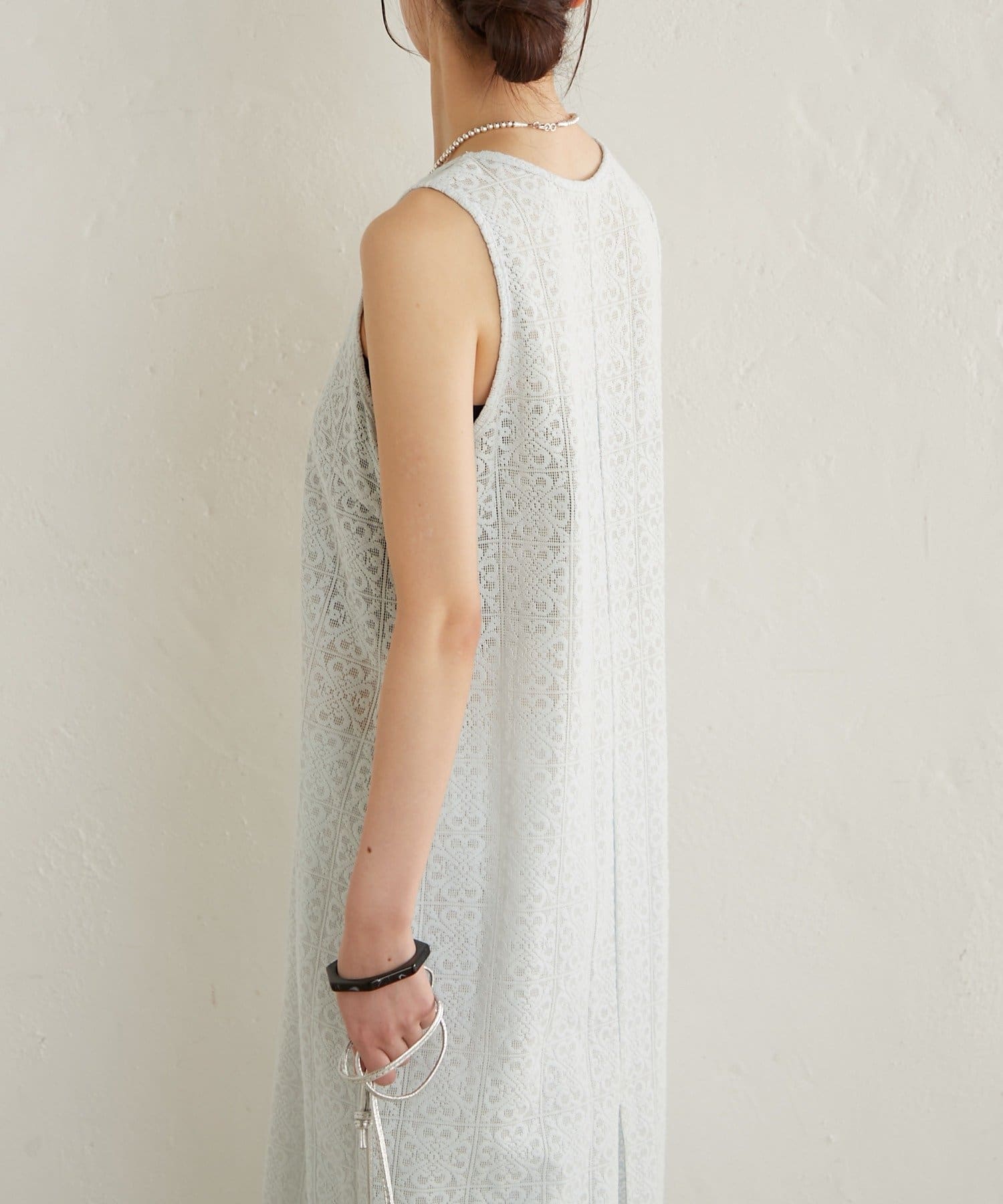 Omekashi(オメカシ) 【セットアップ着用可能◎】レースタンクワンピース