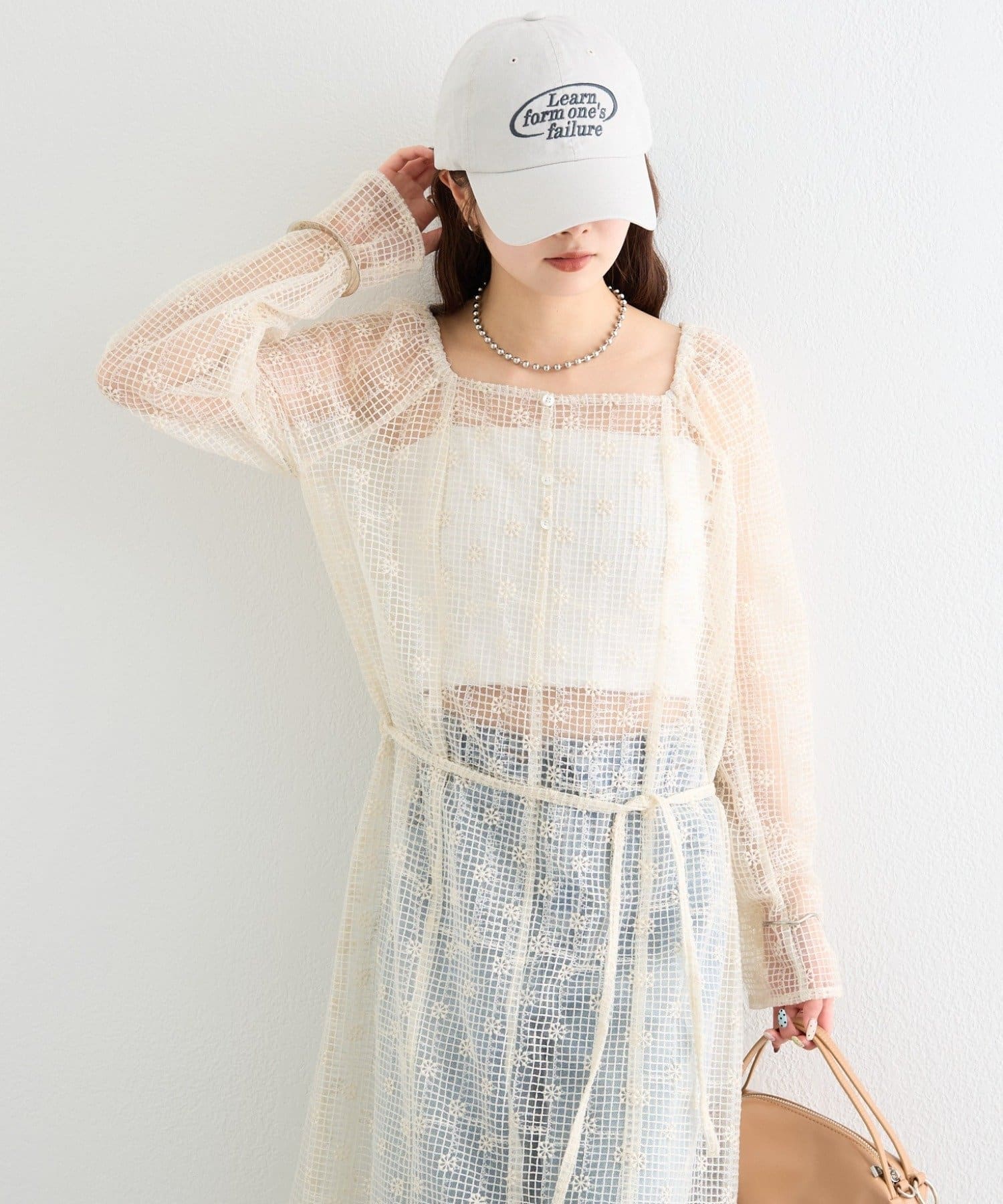 mystic(ミスティック) フラワーレースロングワンピース