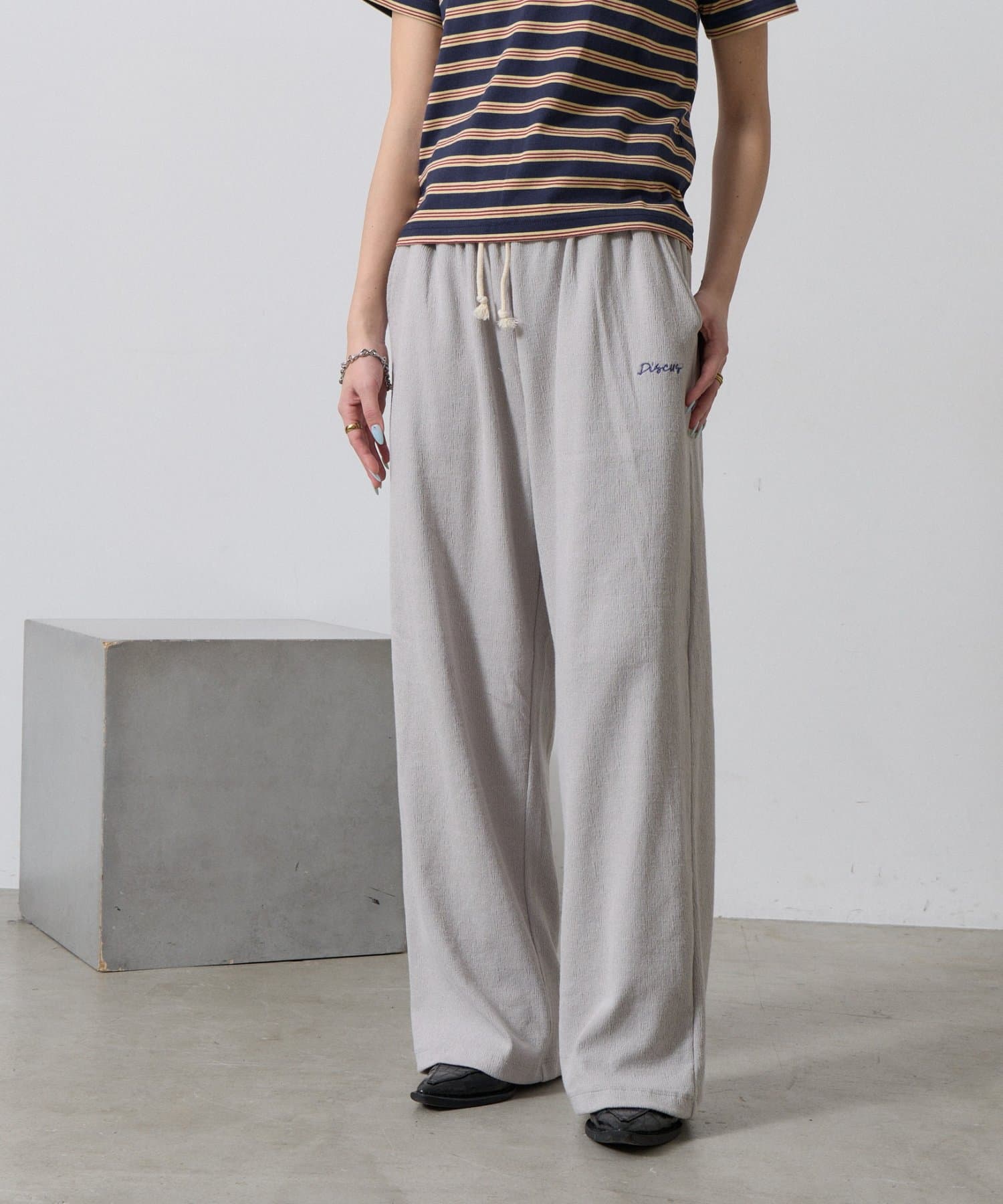 -goocy-(グーシー) 【DISCUS】楊柳イージーパンツ