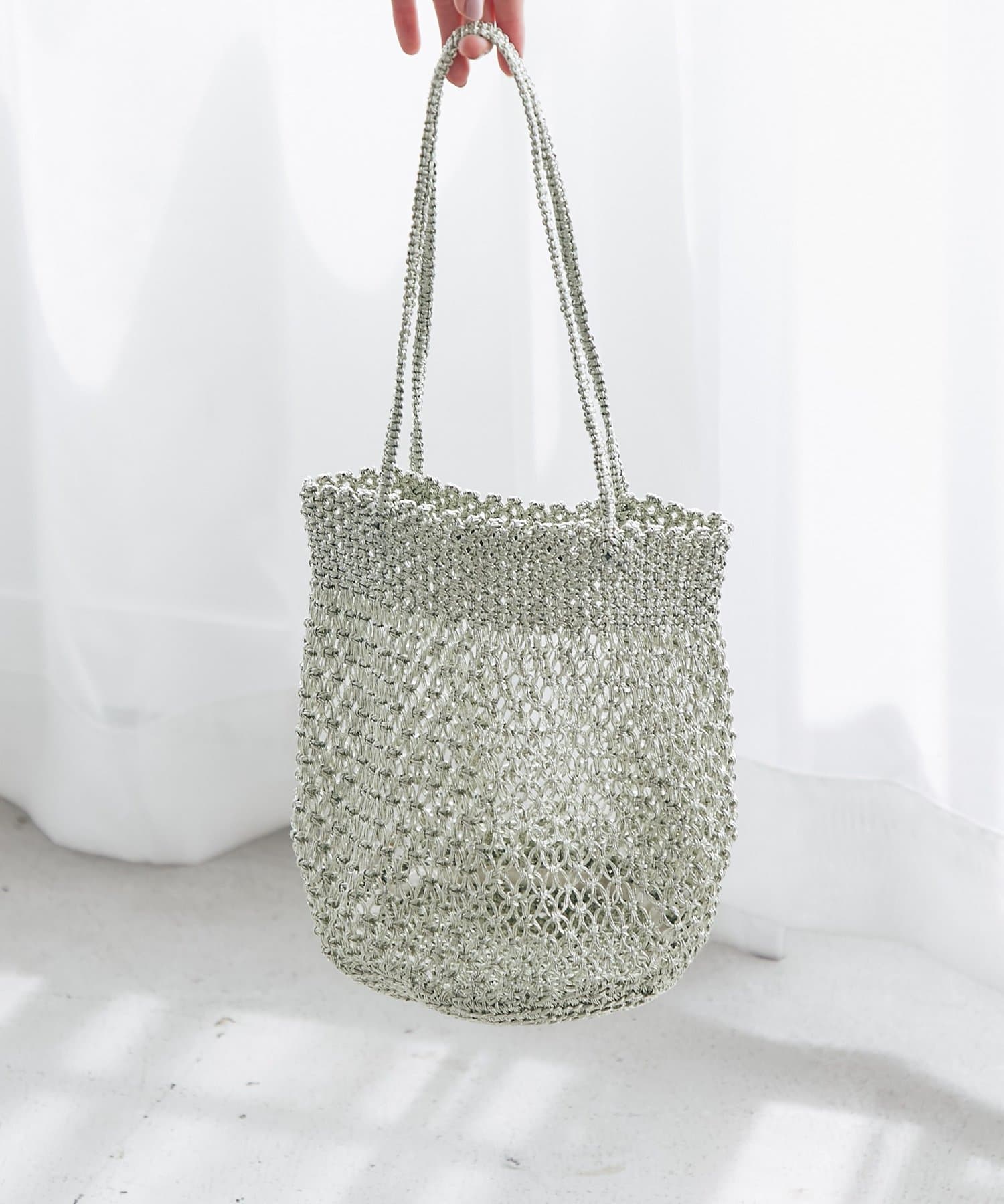 La boutique BonBon(ラブティックボンボン) 【バグマティ】メタリッククロシェバッグ