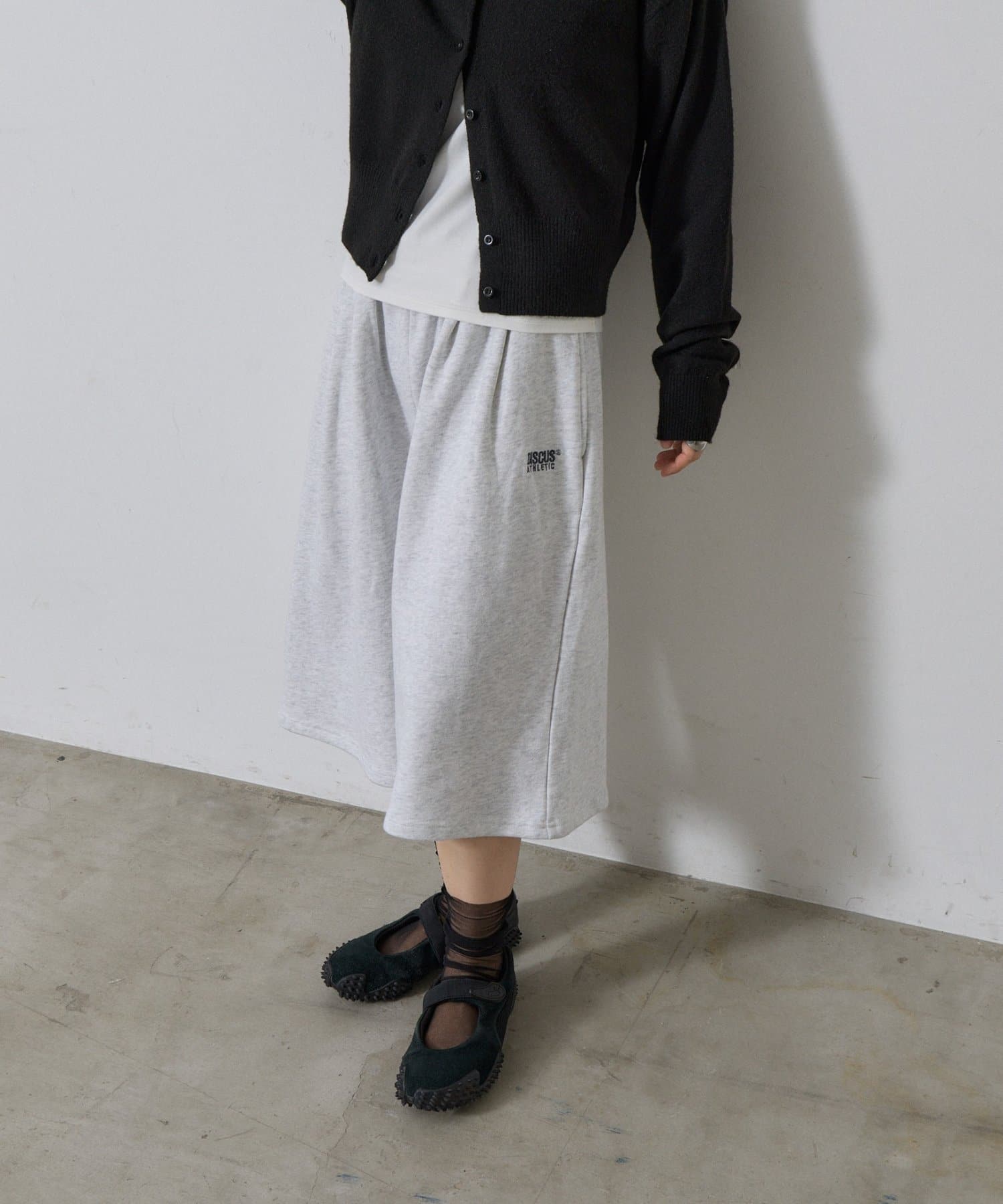 -goocy-(グーシー) 【DISCUS】裏毛タックハーフパンツ