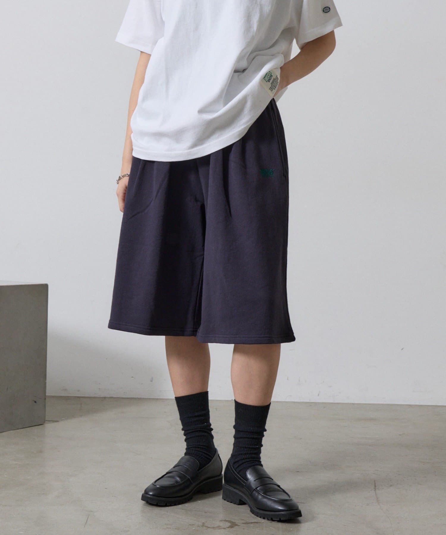 -goocy-(グーシー) 【DISCUS】裏毛タックハーフパンツ
