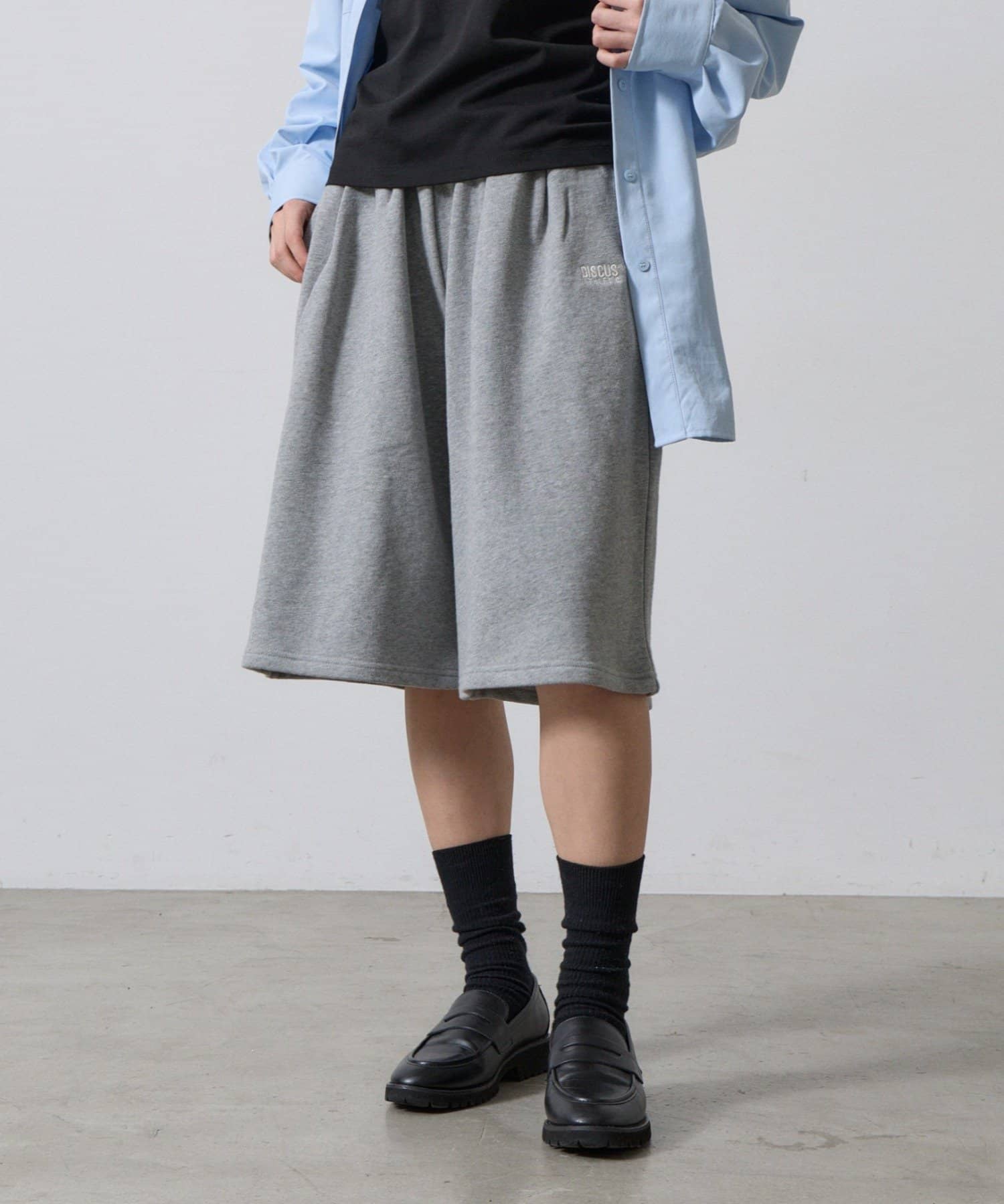 -goocy-(グーシー) 【DISCUS】裏毛タックハーフパンツ