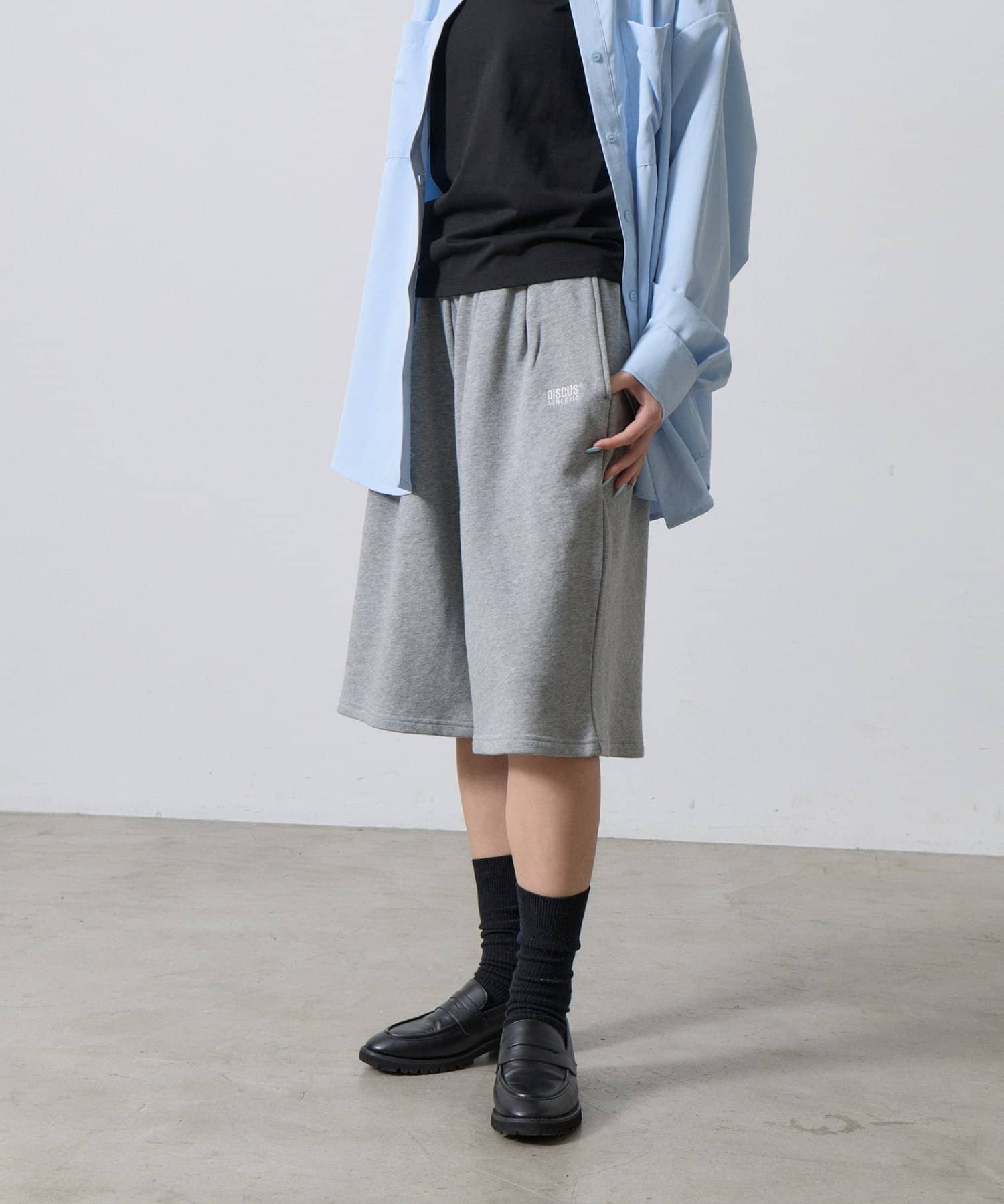 -goocy-(グーシー) 【DISCUS】裏毛タックハーフパンツ