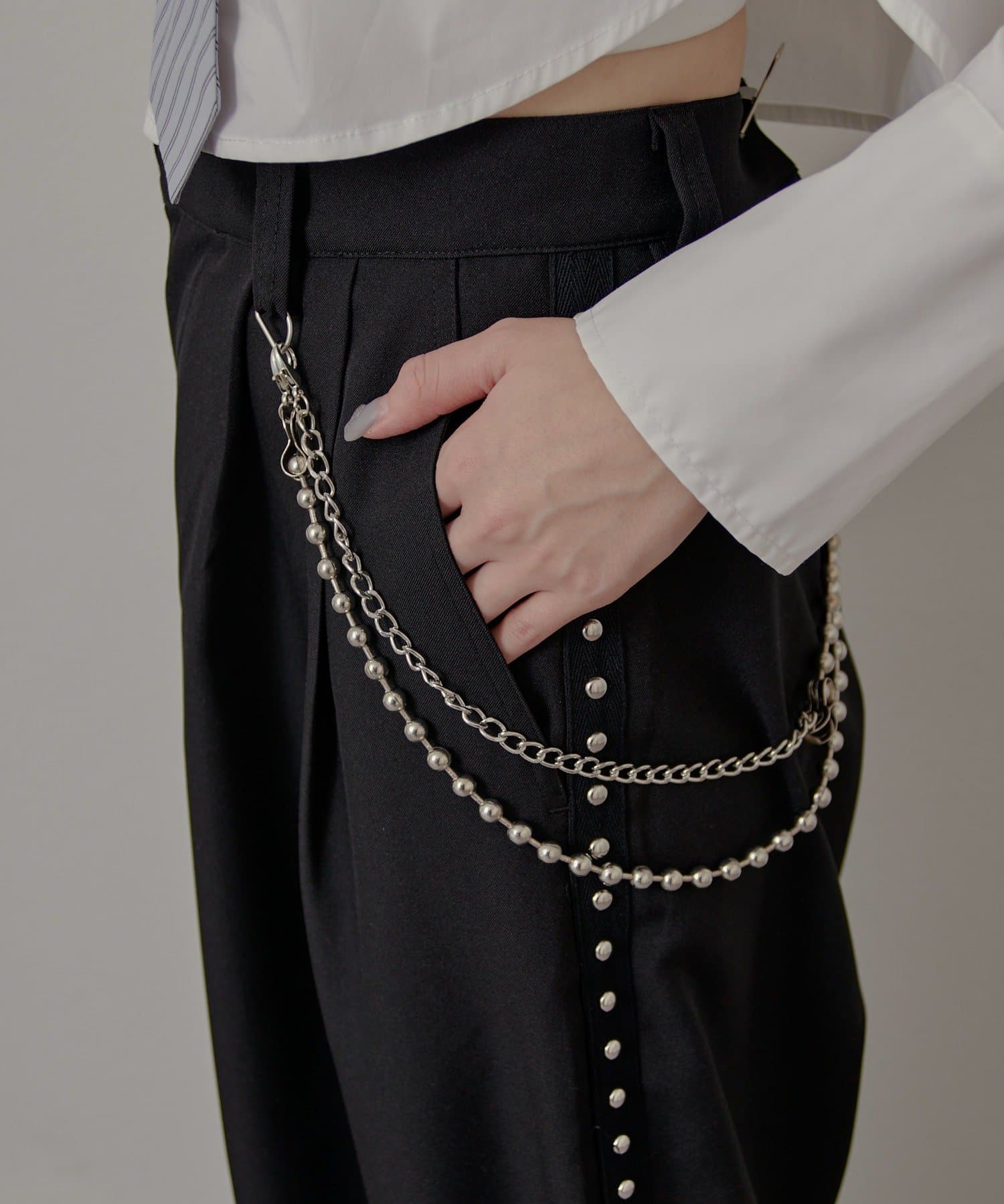 mline(エムライン) [mline]チェーンスラックス