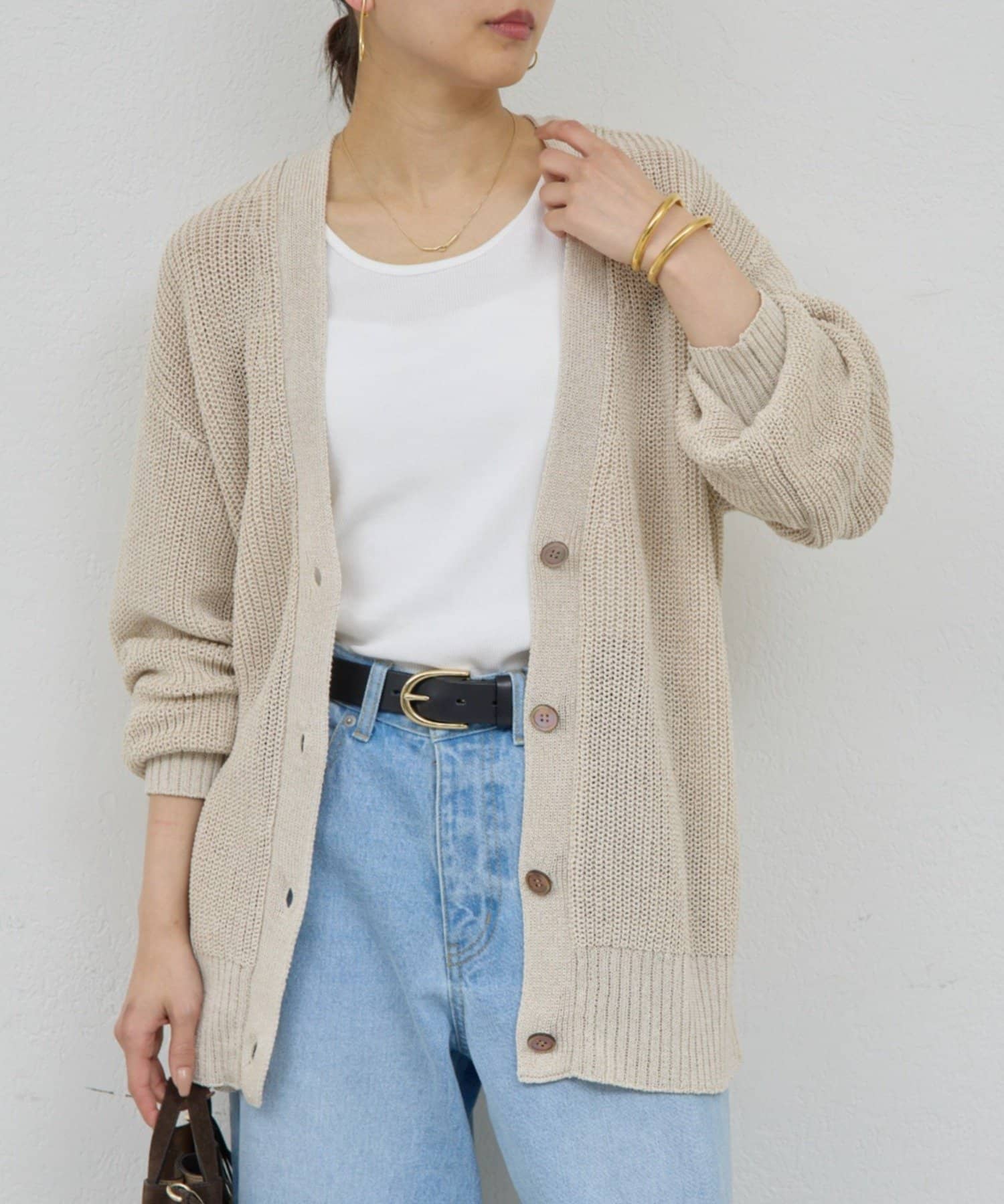 GALLARDAGALANTE(ガリャルダガランテ) MIXヤーンカーデ