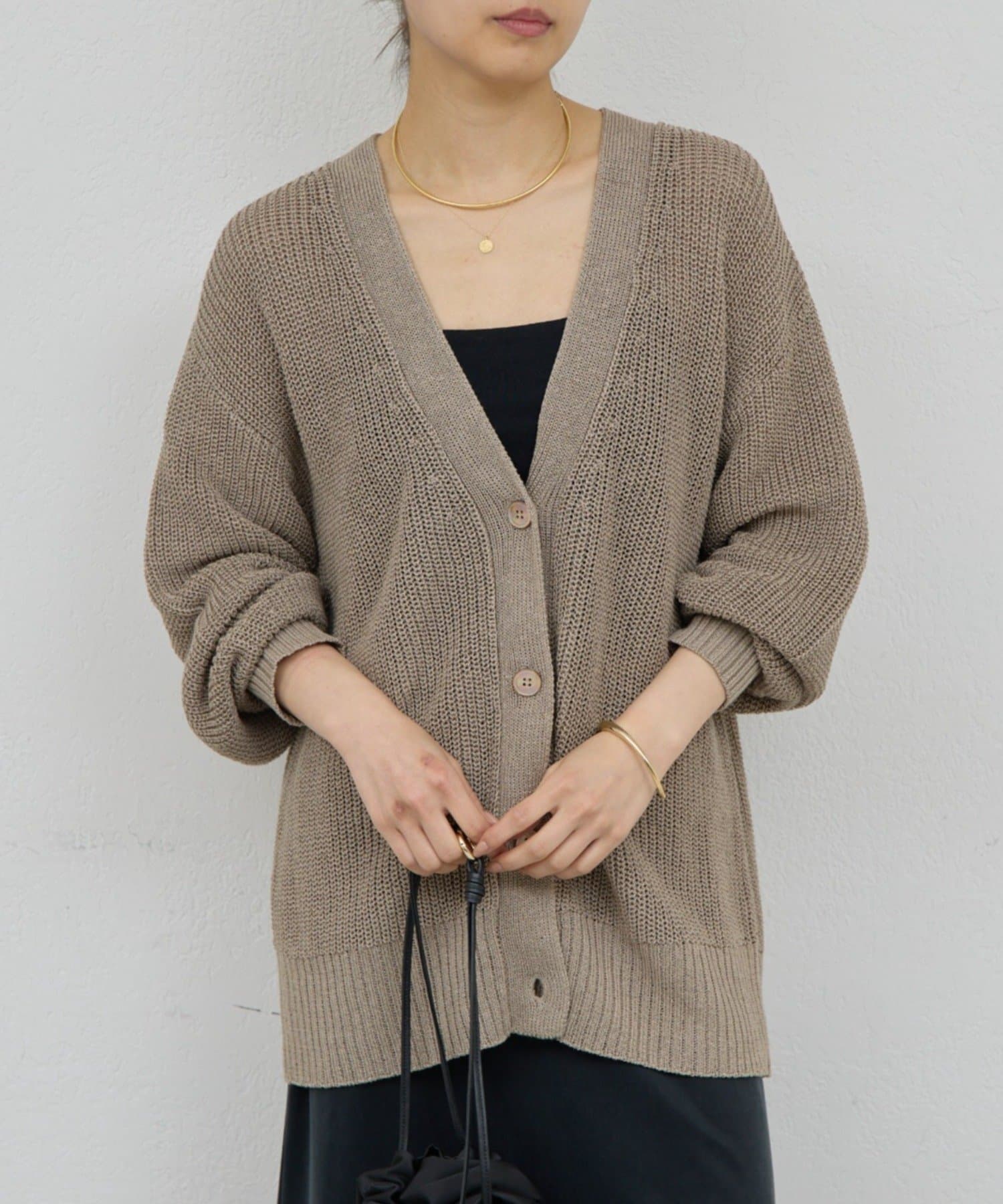 GALLARDAGALANTE(ガリャルダガランテ) MIXヤーンカーデ