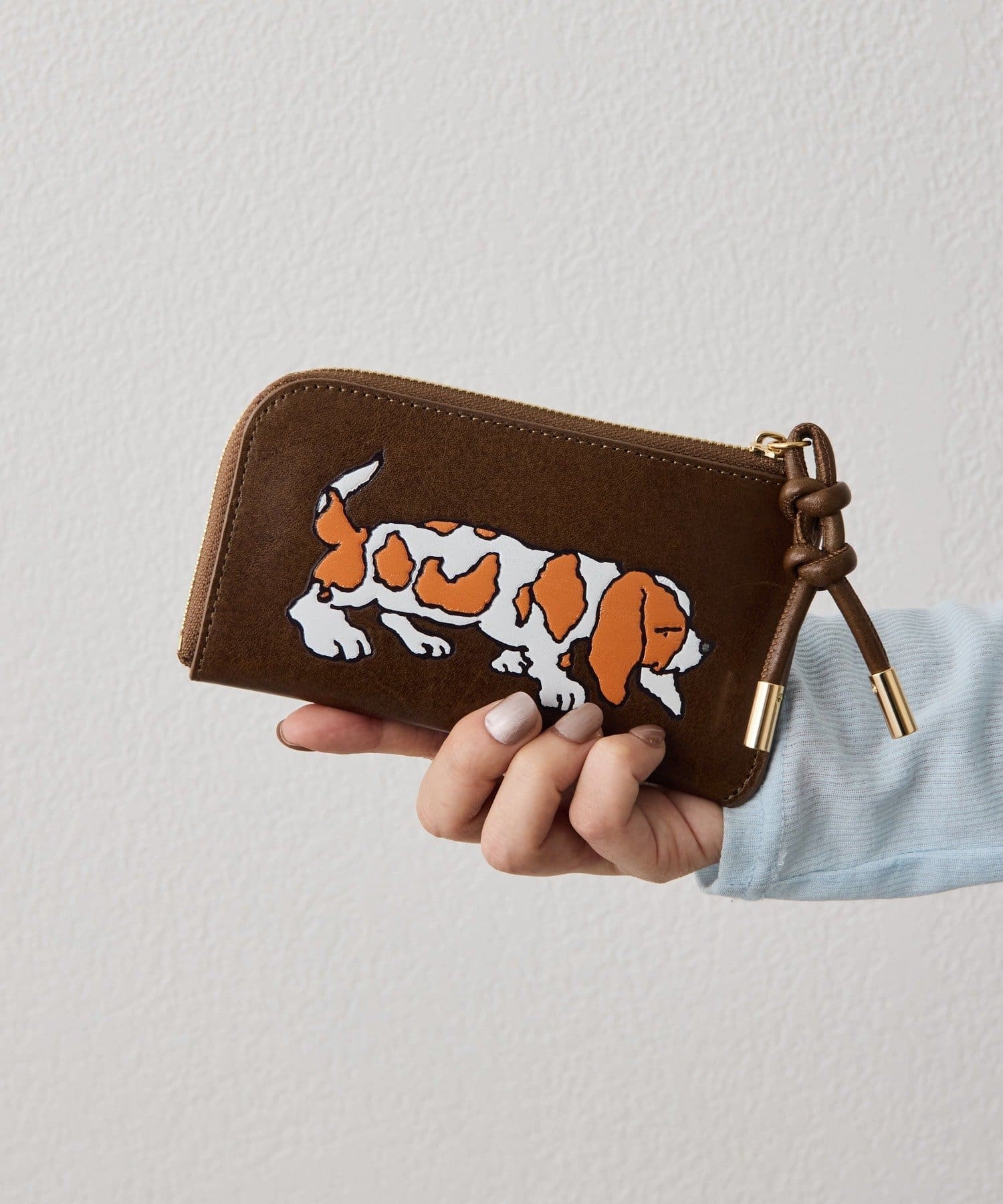 ear PAPILLONNER(イア パピヨネ) 【KEN NAKAYAMA×ear】コラボミニウォレット/折り財布《本革》