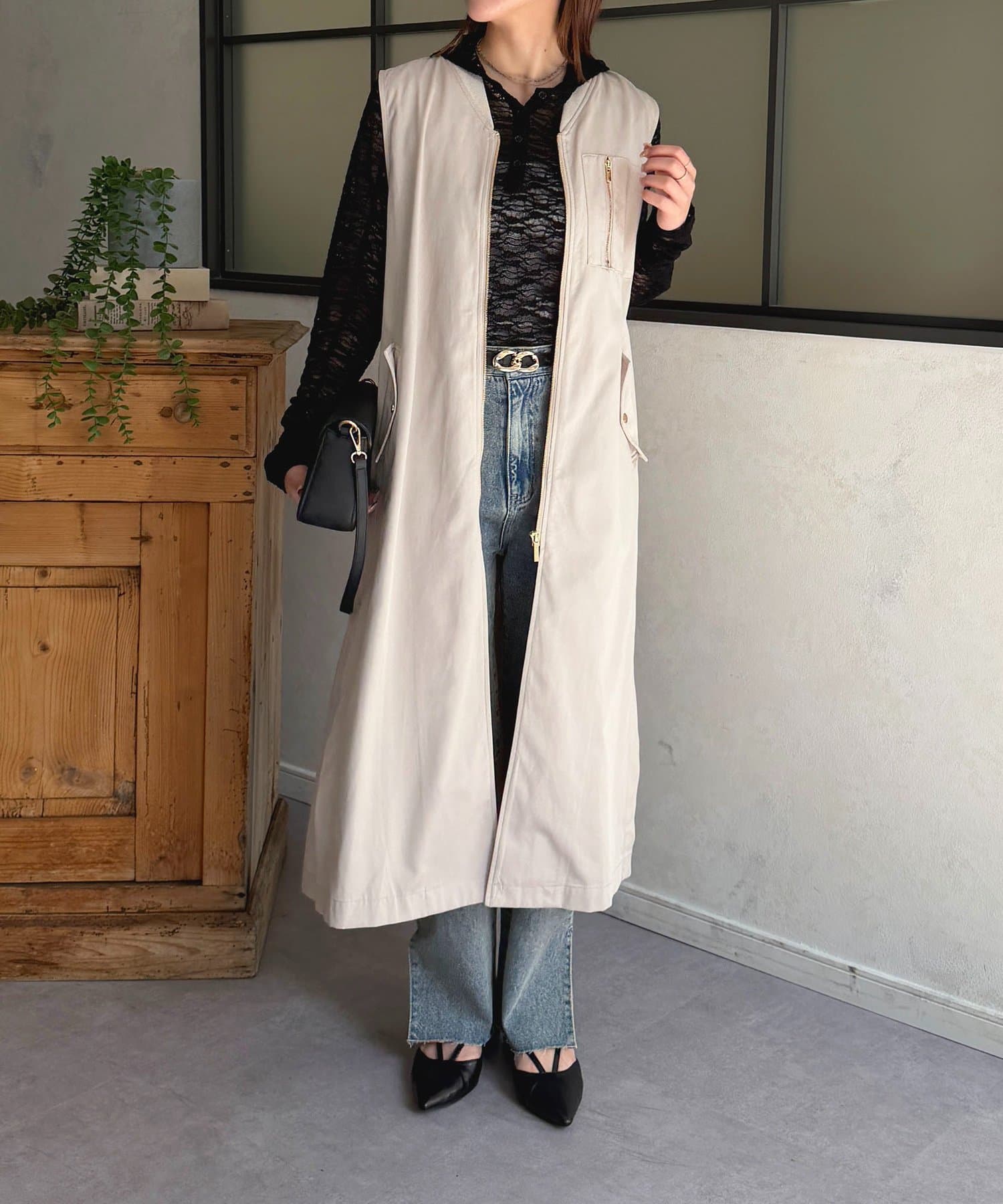 Thevon.(ゼヴォン) MA-1ロングジレ