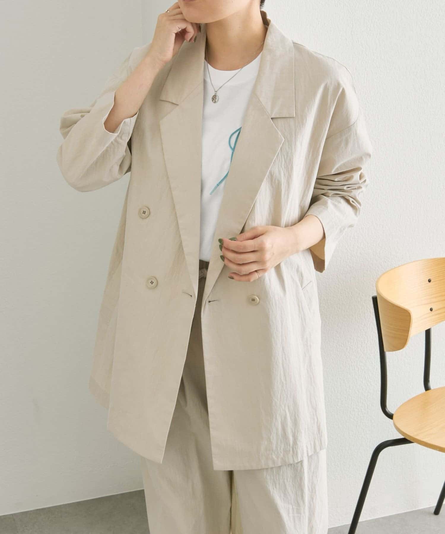 ear PAPILLONNER(イア パピヨネ) 《サイドスリット入り》ダブルブレストジャケット【SUM1 STYLE(スミスタイル)】