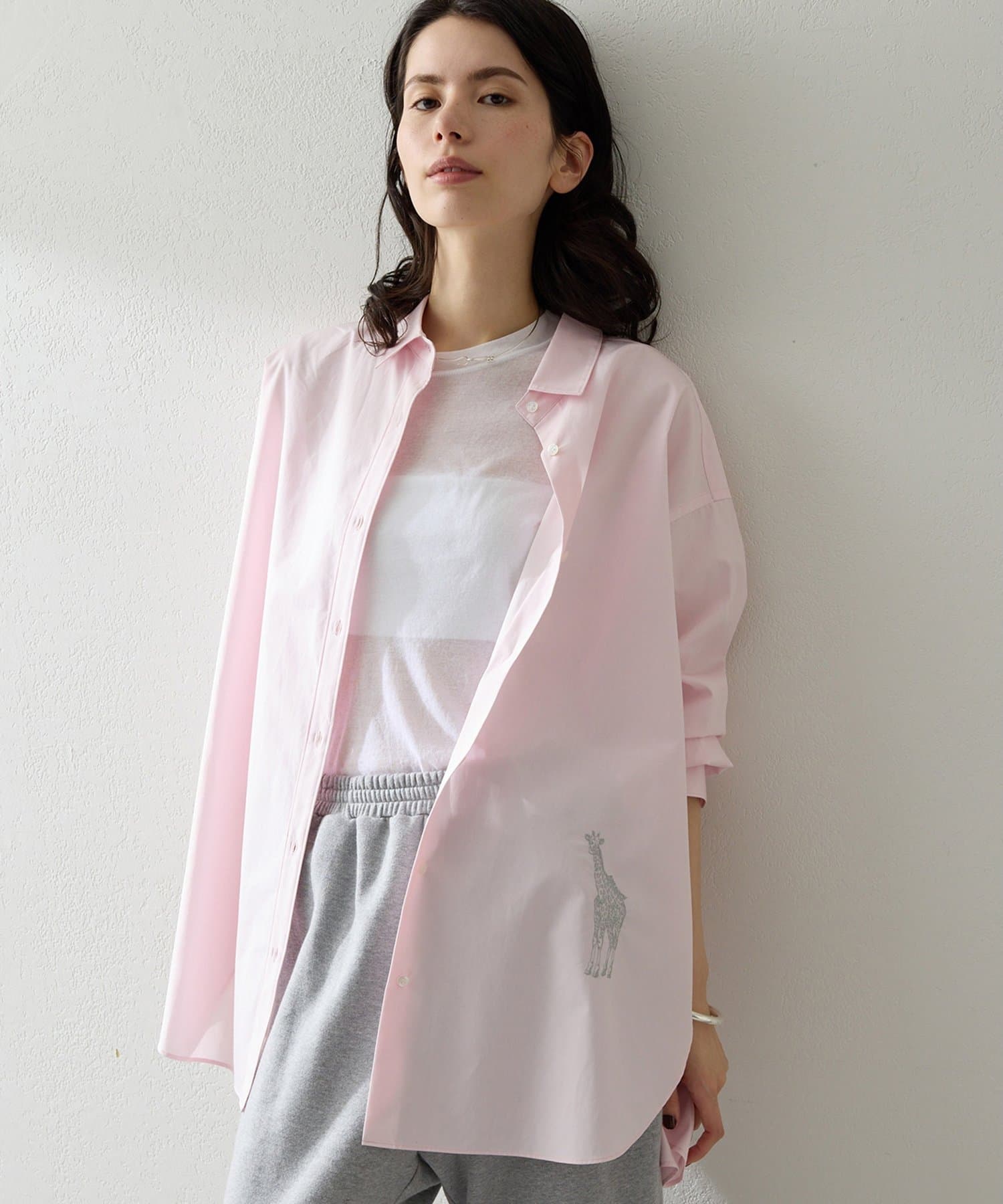 Whim Gazette(ウィム ガゼット) Thomas Masonアニマル刺繍シャツ