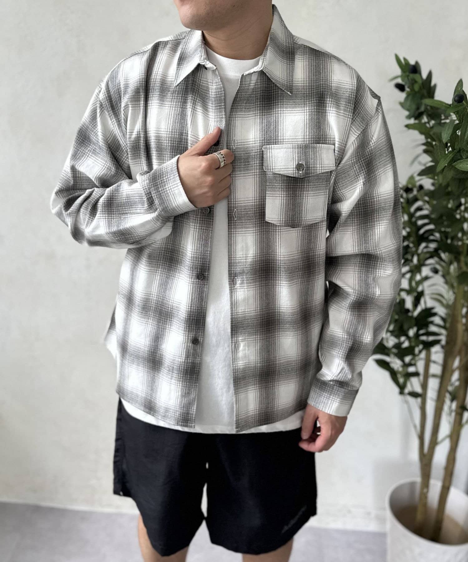 LOCUST(ローカスト) チェックロングスリーブシャツ