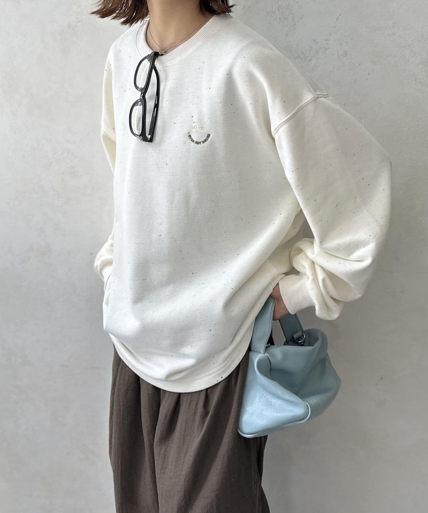 LOCUST(ローカスト) 【ユニセックス】カラーネップスウェット