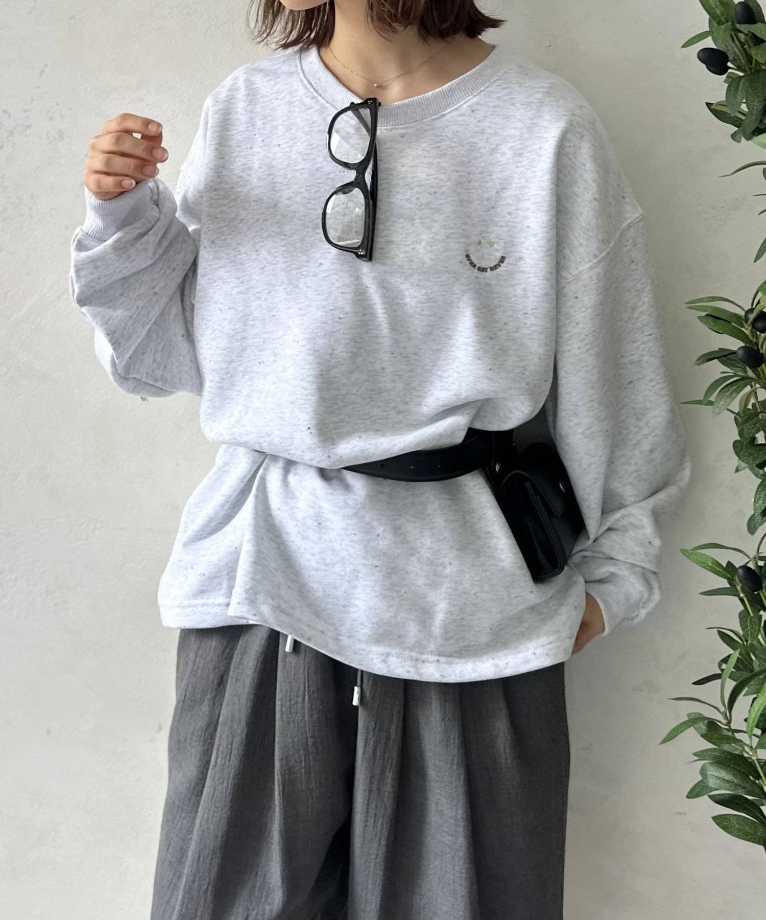 LOCUST(ローカスト) 【ユニセックス】カラーネップスウェット