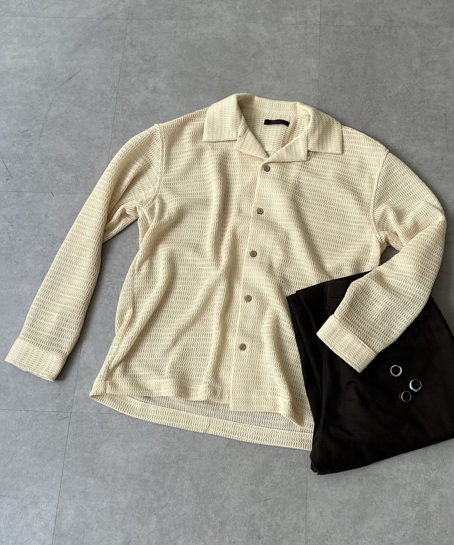 LOCUST(ローカスト) クロシェ編みロングスリーブシャツ