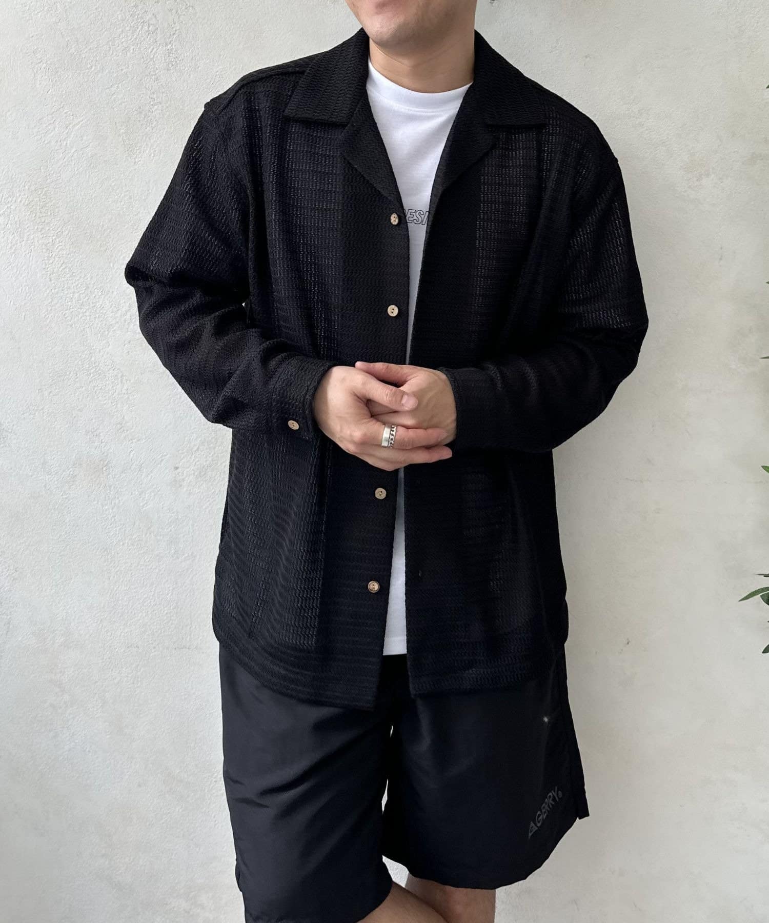 LOCUST(ローカスト) クロシェ編みロングスリーブシャツ