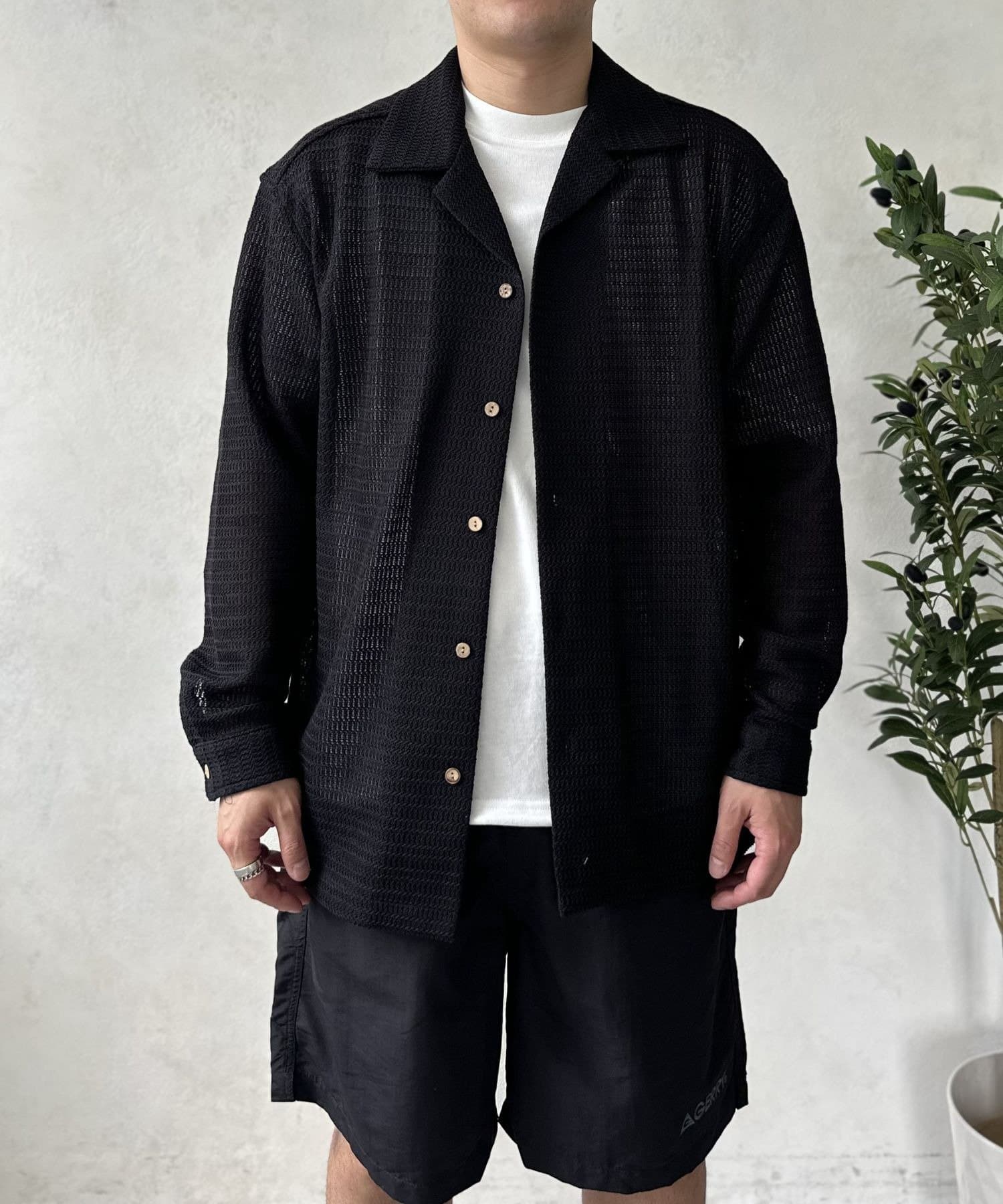 LOCUST(ローカスト) クロシェ編みロングスリーブシャツ