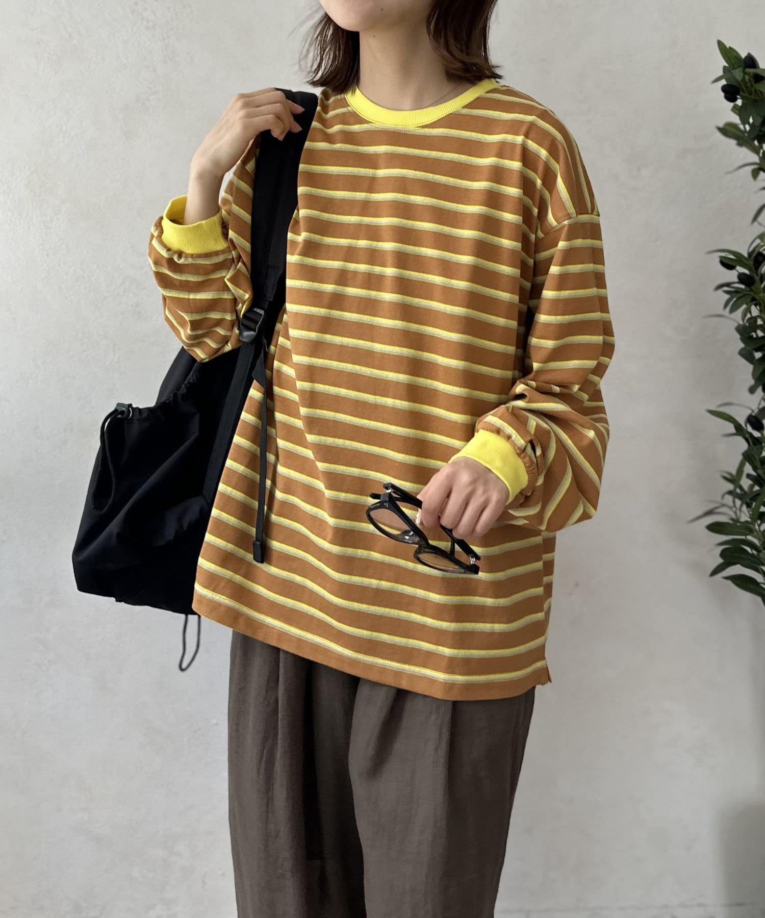 LOCUST(ローカスト) 【ユニセックス】マルチボーダーロンT