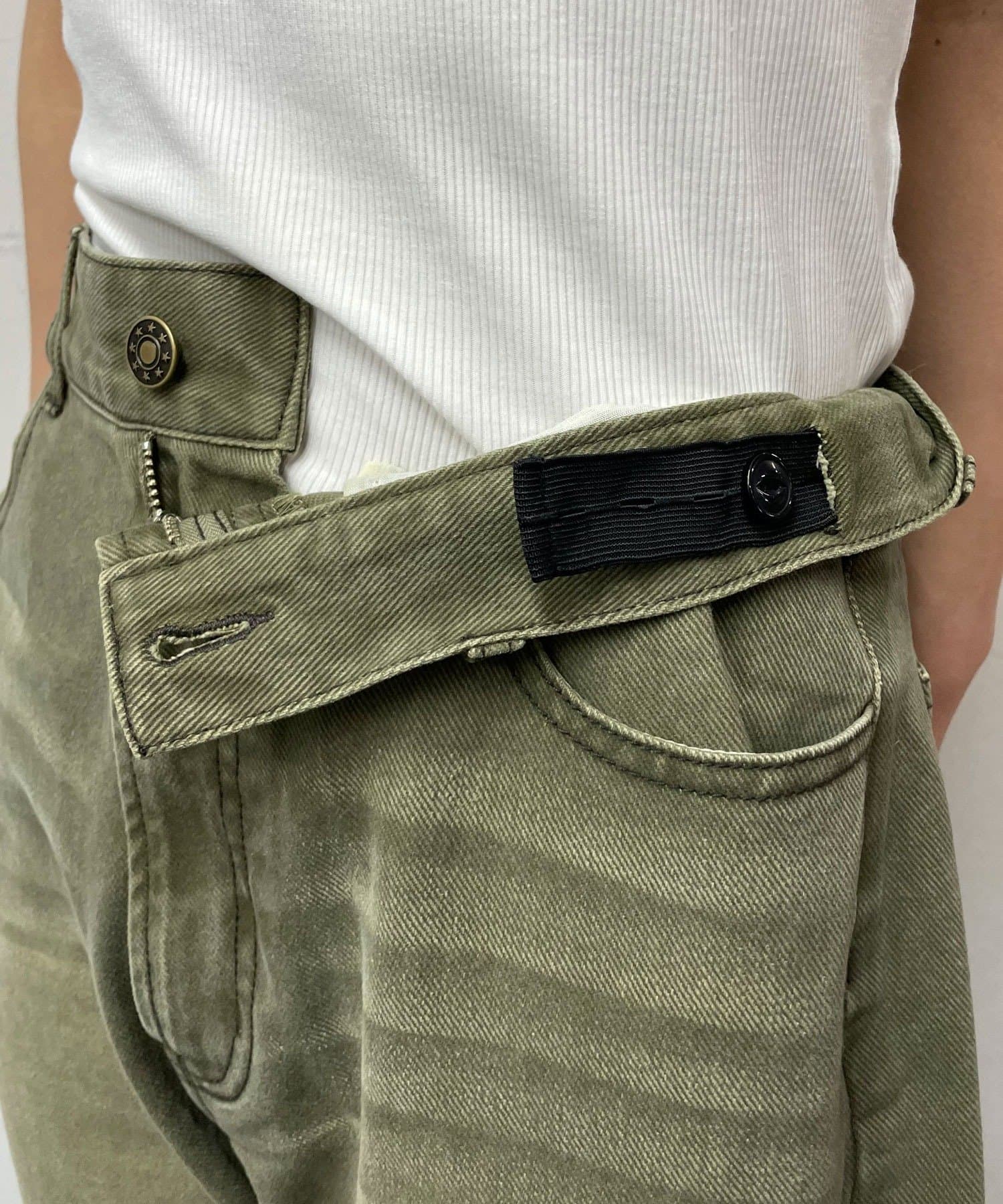 CIAOPANIC(チャオパニック) レースダーツフレアデニムパンツ