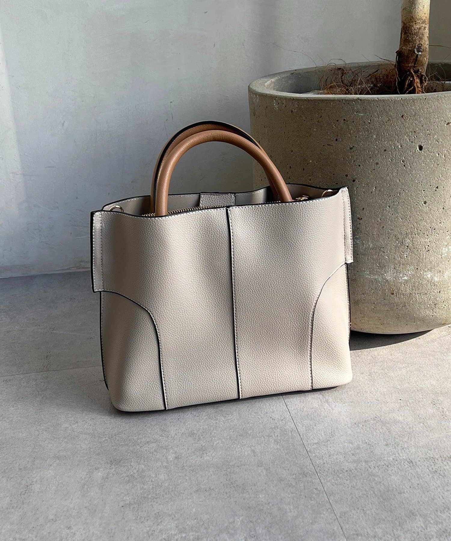 Croisiere(クロジエール) フェイクレザーコンパクトバッグ