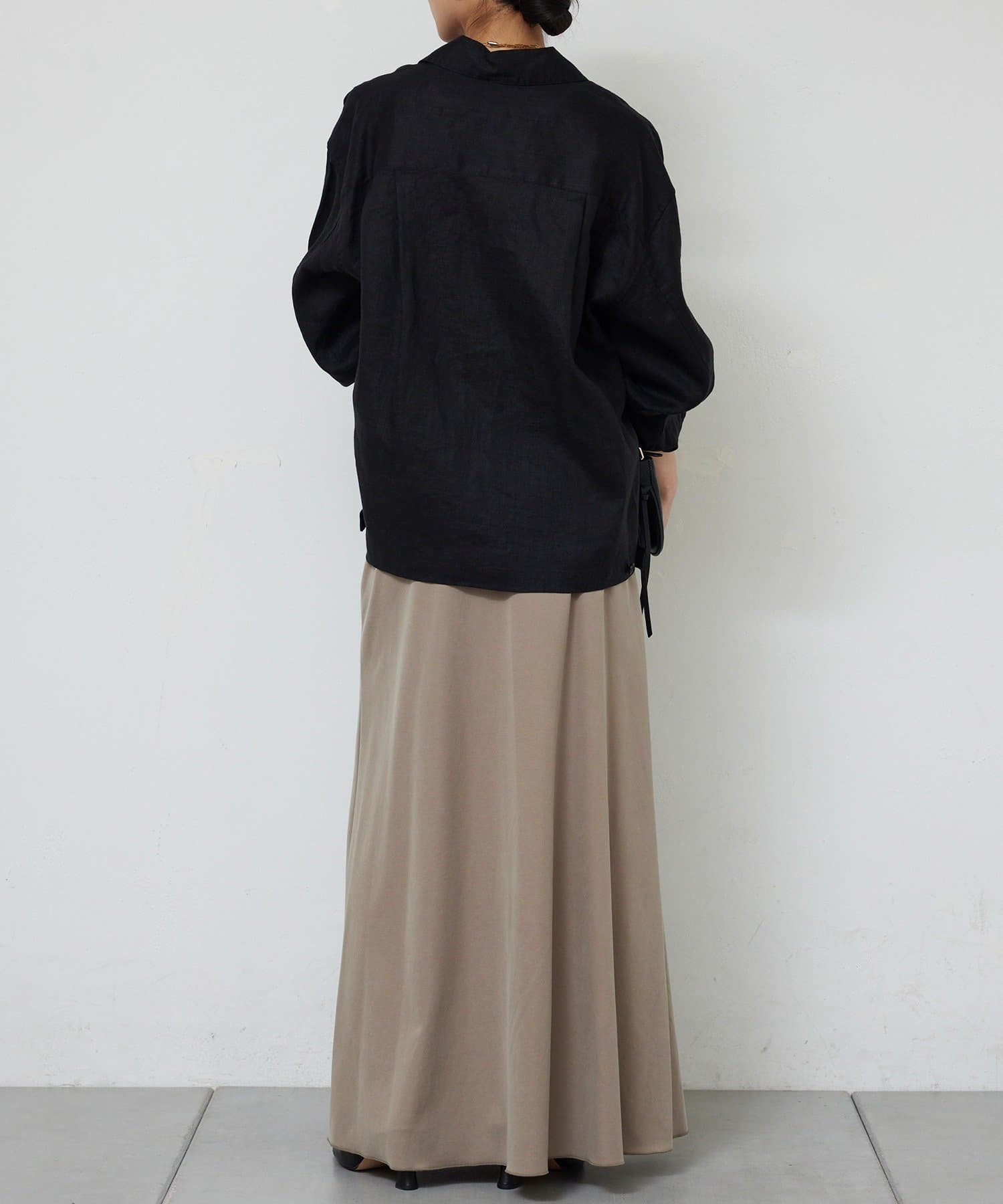 GALLARDAGALANTE(ガリャルダガランテ) 【近日予約開始】リネンミリタリーシャツブルゾン