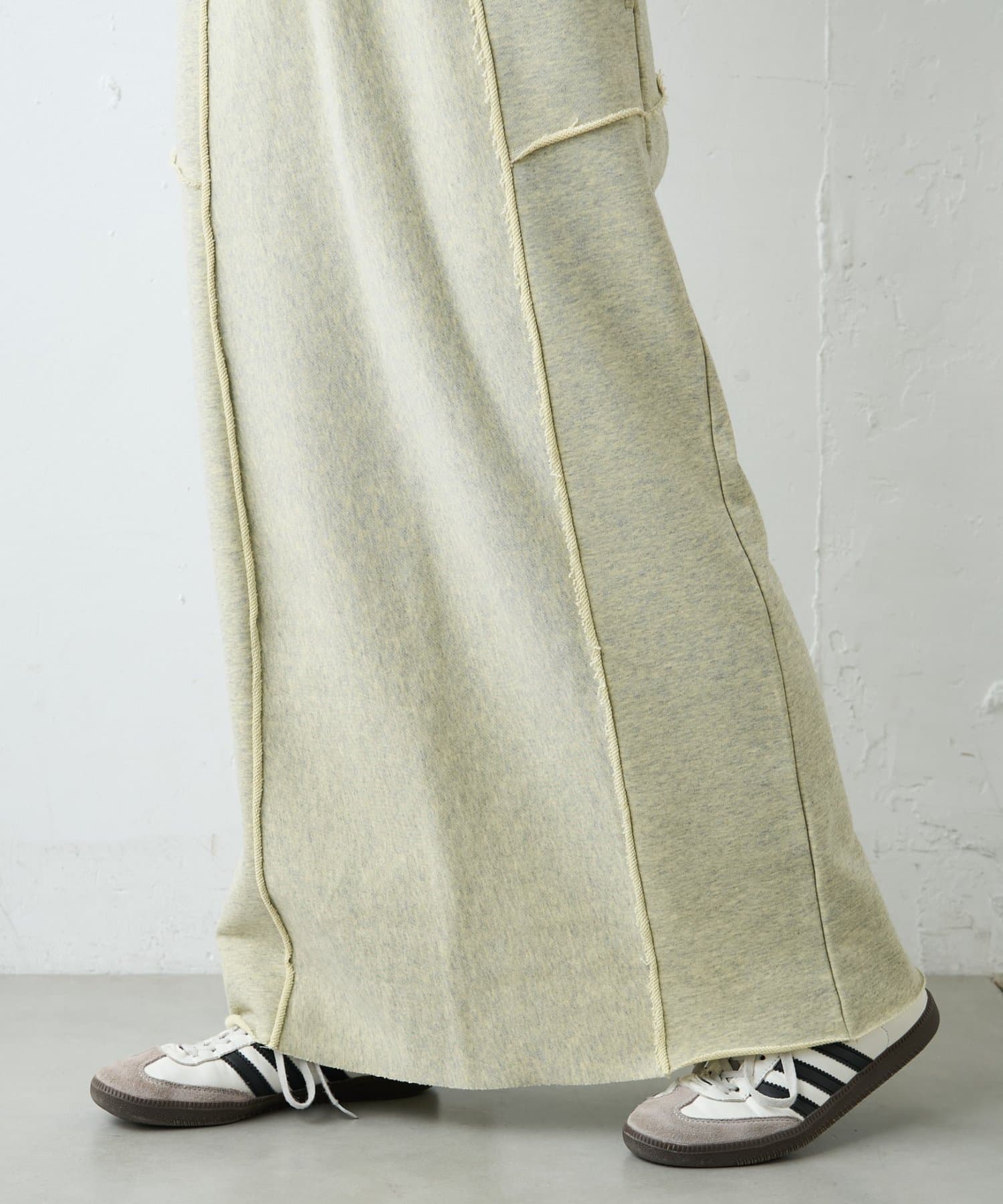 CIAOPANIC TYPY(チャオパニックティピー) 【-3kg見え】カラー杢Ｉライン切替デザインスカート