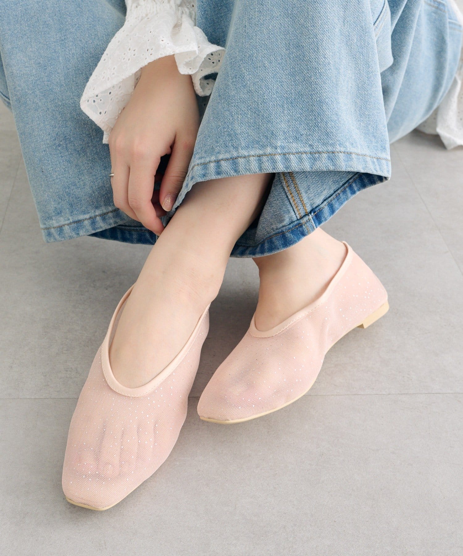 mystic(ミスティック) シャイニーチュールパンプス