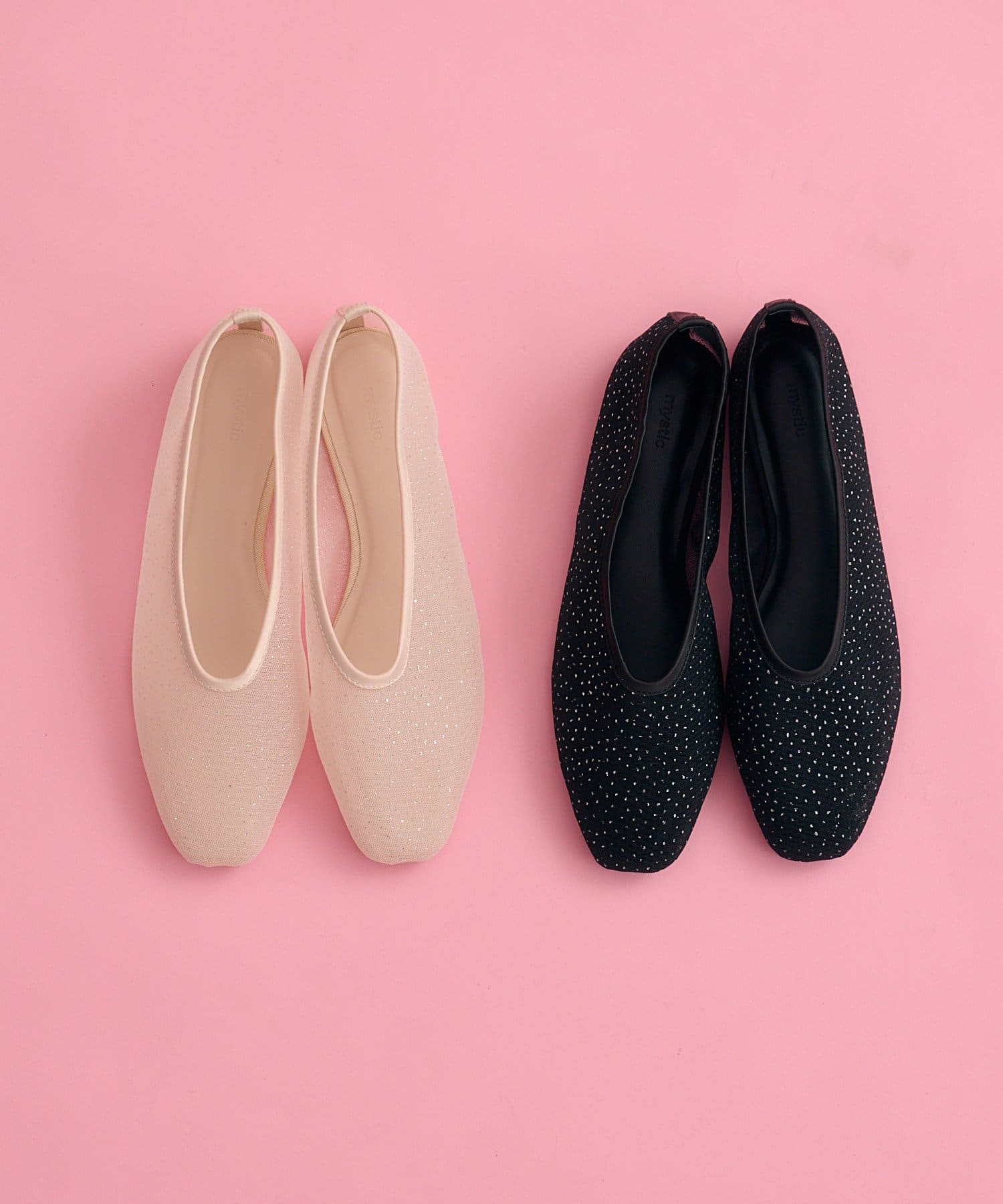 mystic(ミスティック) シャイニーチュールパンプス