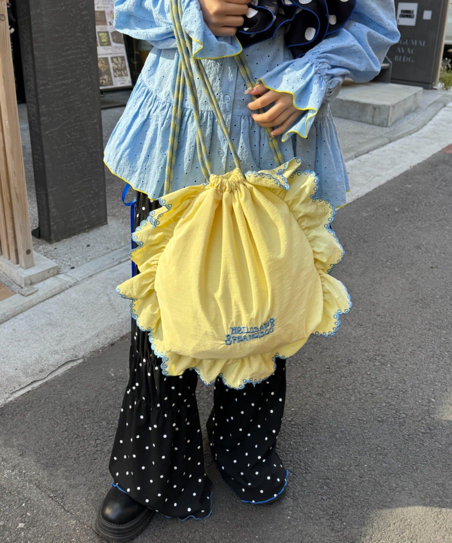 CIAOPANIC TYPY(チャオパニックティピー) 【HELLO.SANFRANCISCO/ハローサンフランシスコ】パラコードフリルナップサック