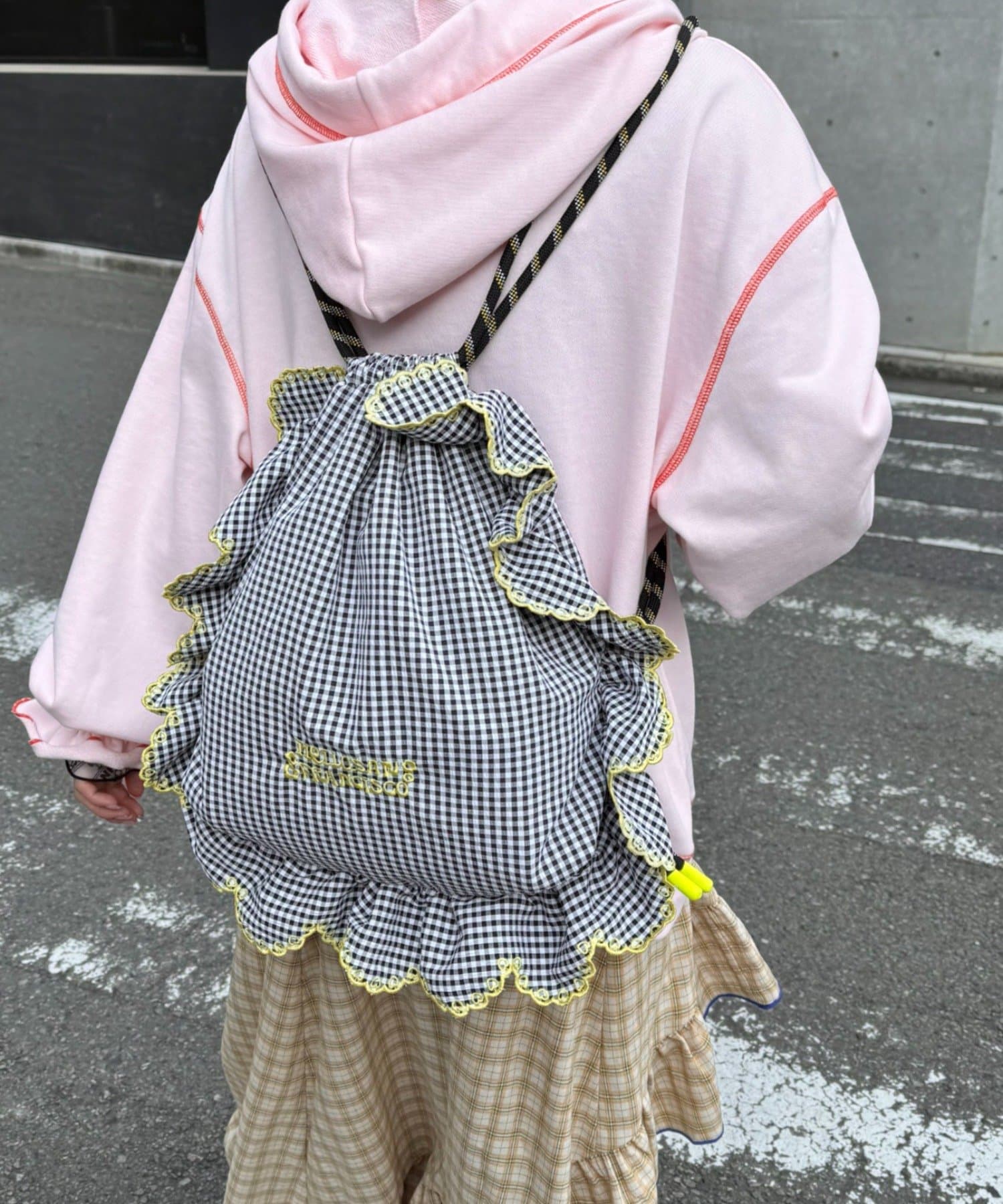 CIAOPANIC TYPY(チャオパニックティピー) 【HELLO.SANFRANCISCO/ハローサンフランシスコ】パラコードフリルナップサック