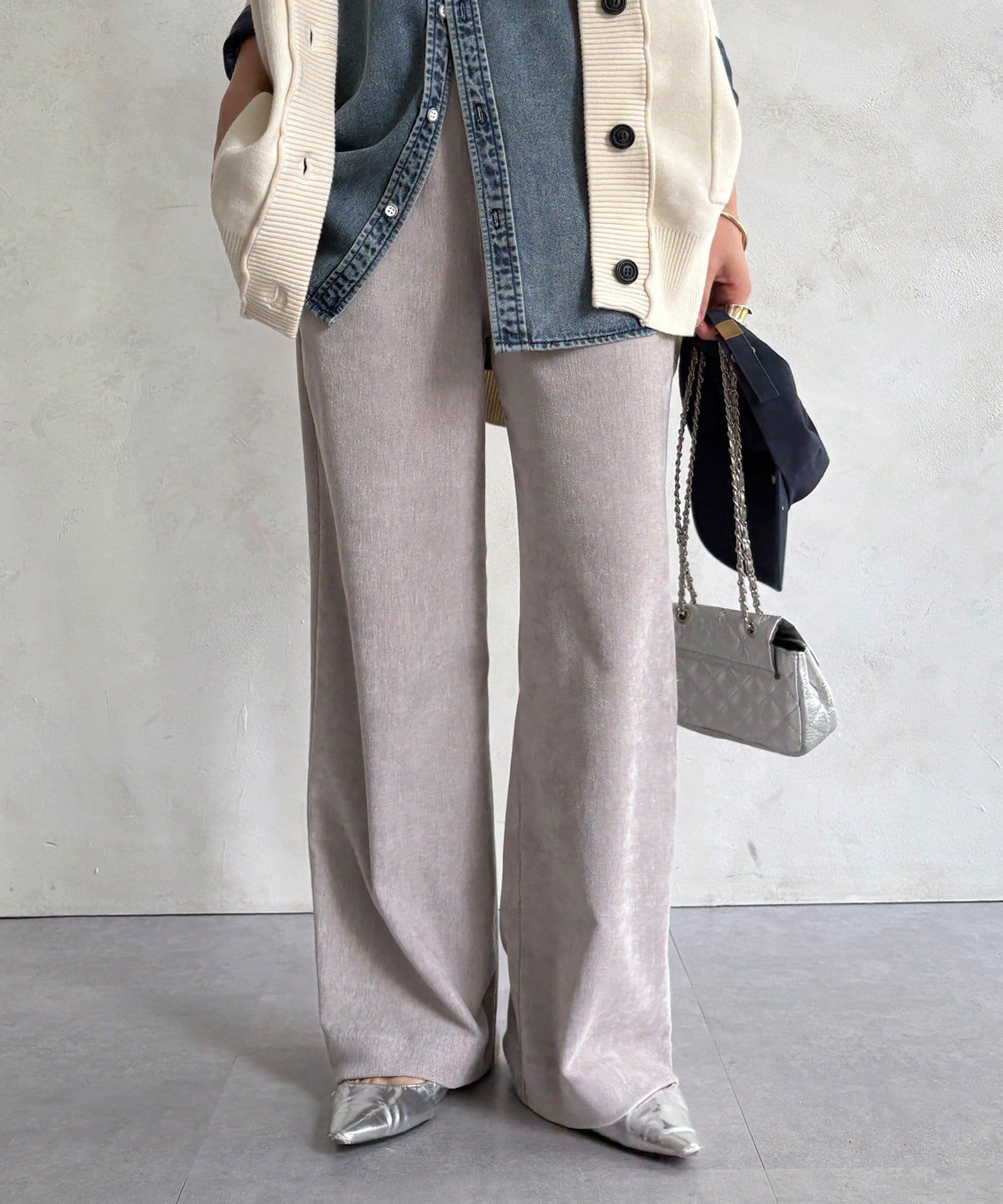 OUTLET(アウトレット) 【DouDou】ワイドパンツ