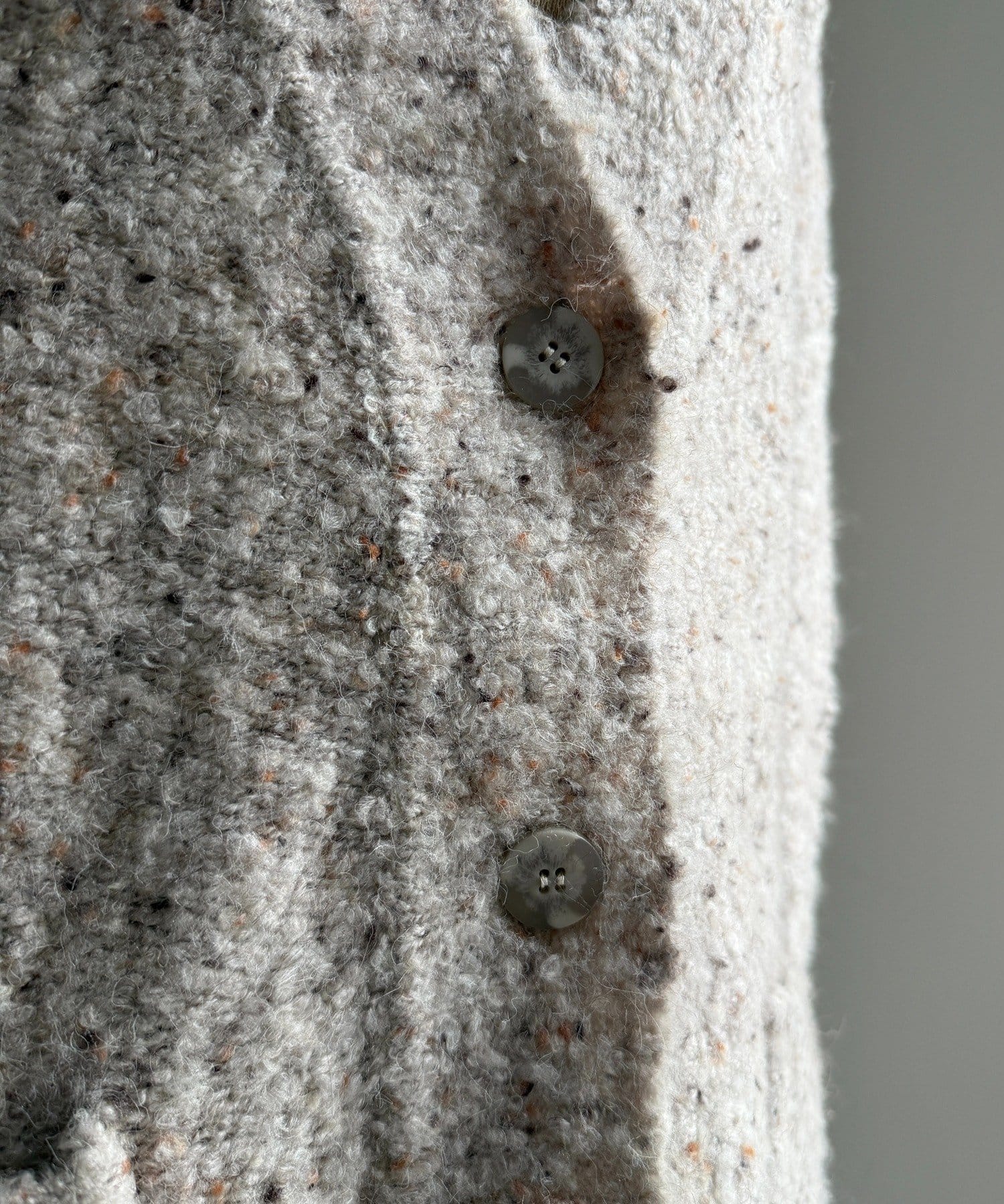 OUTLET(アウトレット) 【DouDou】ウォッシャブルカラーネップカーディガン