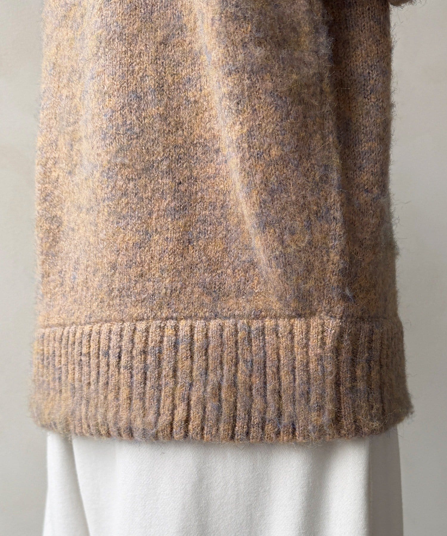 OUTLET(アウトレット) 【DouDou】MIXシャギーボトルネックプルオーバー