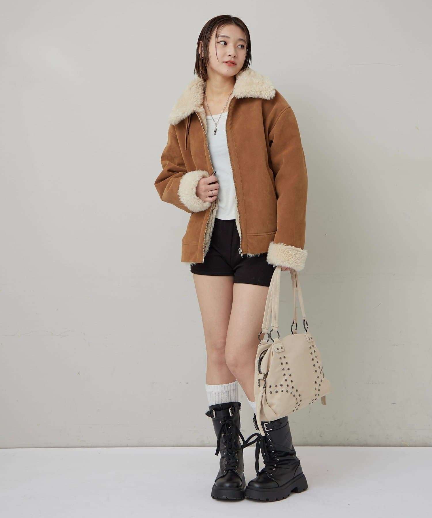 OUTLET(アウトレット) 【WHO'S WHO gallery】スウェードムートンジャケット